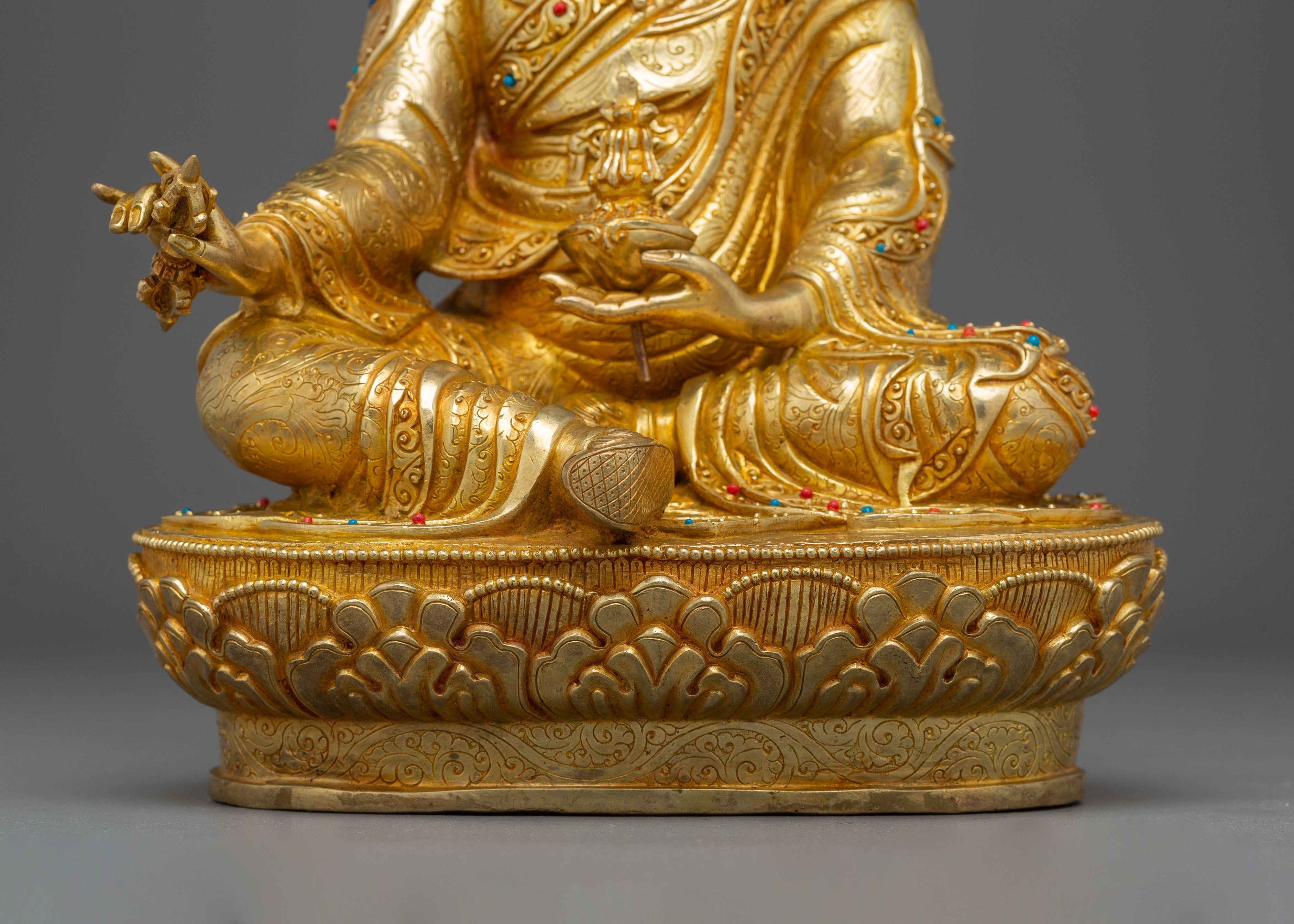 14.6 Inch Statue of Guru Rinpoche | Lotus Born Guru
