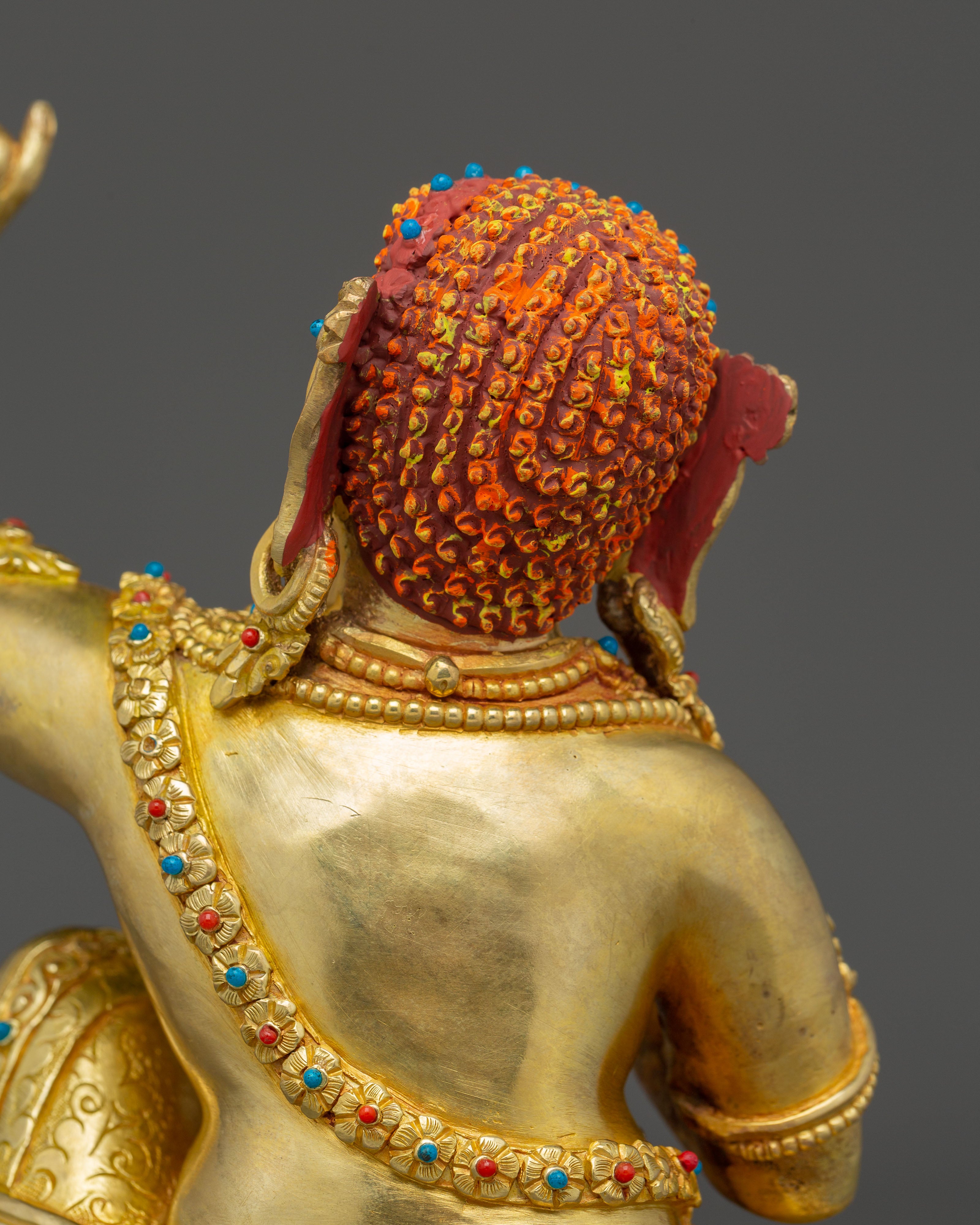 Handcrafted Virupa Mahasiddha Art - Buddhist Master Sculpture