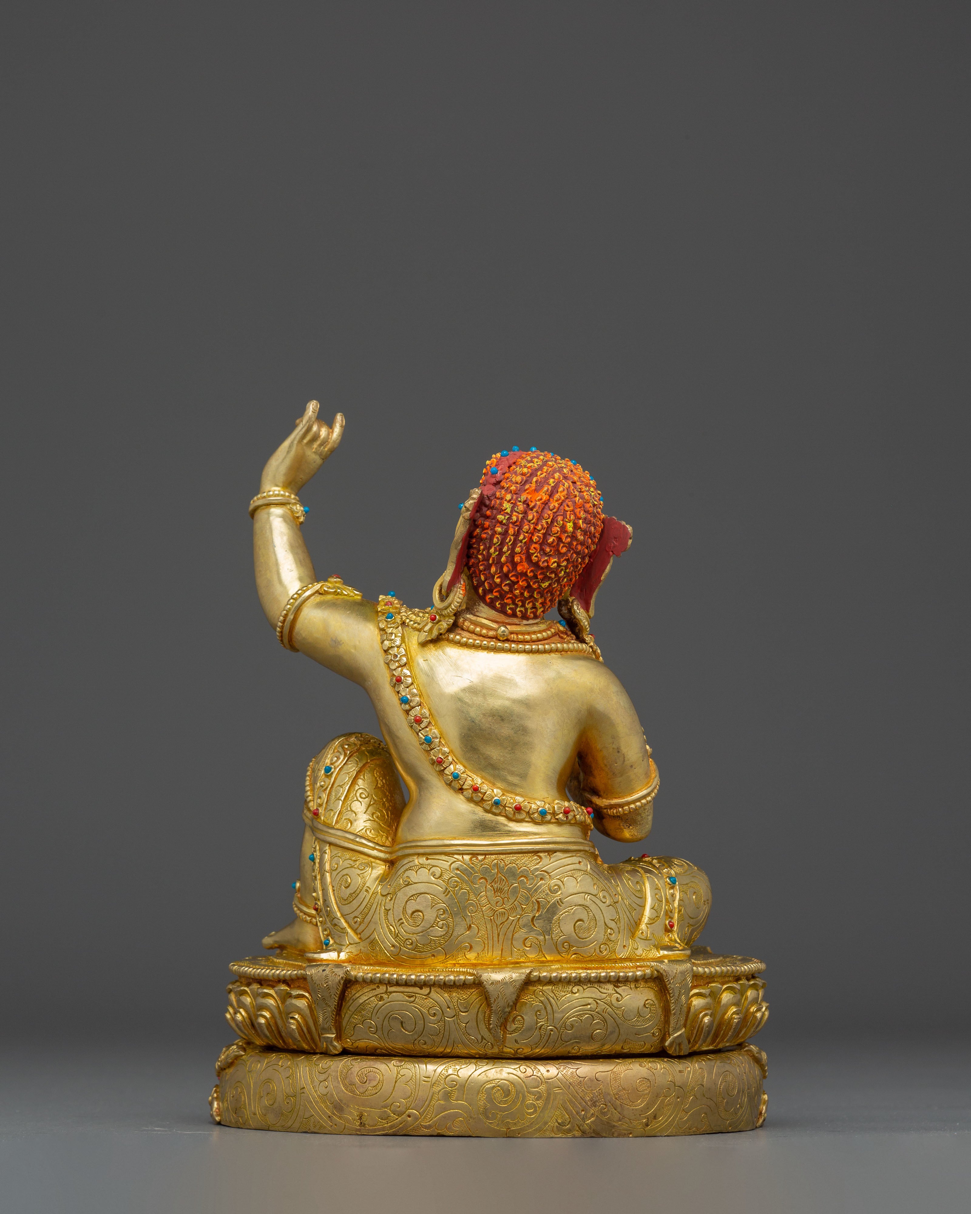 Handcrafted Virupa Mahasiddha Art - Buddhist Master Sculpture