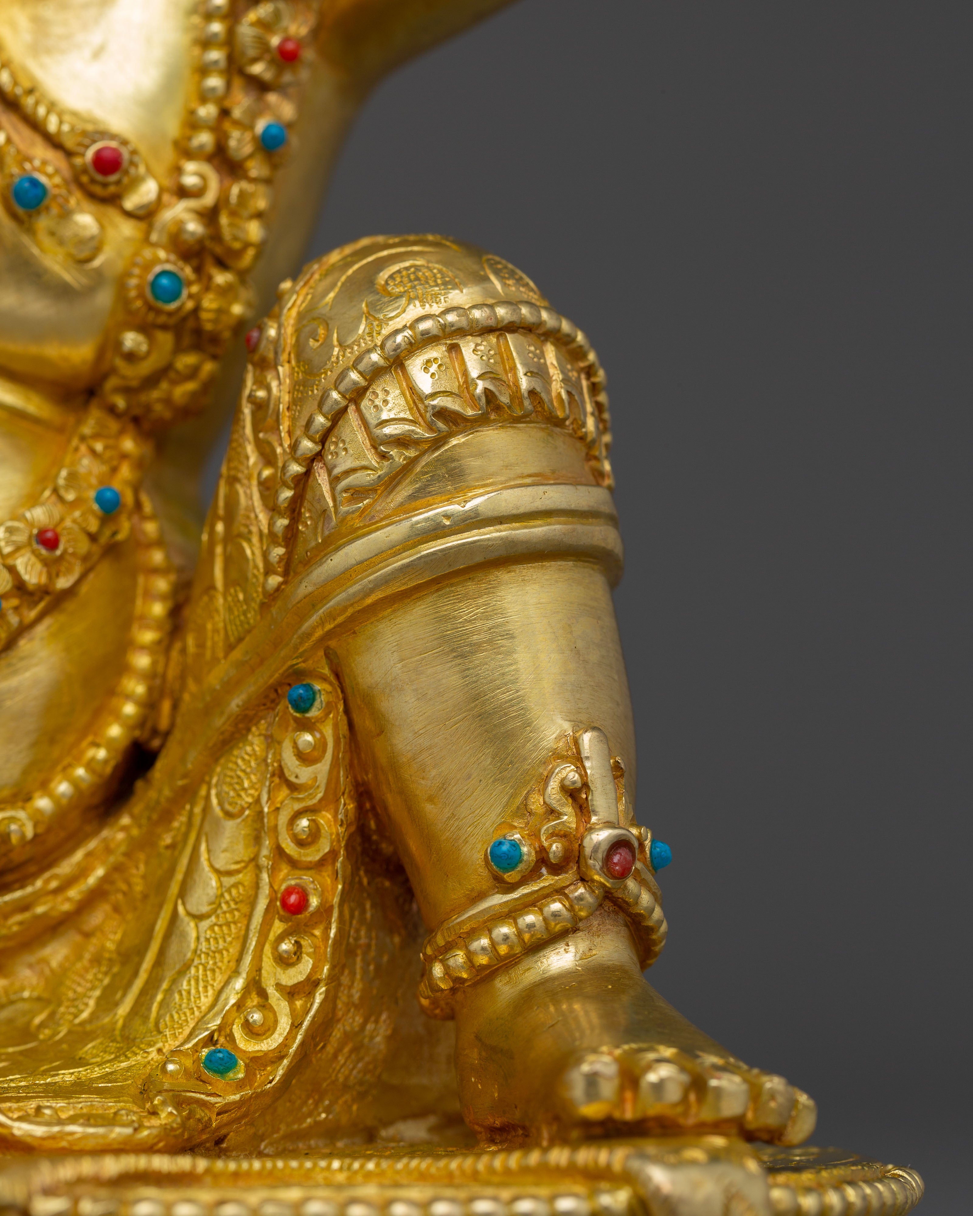 Handcrafted Virupa Mahasiddha Art - Buddhist Master Sculpture