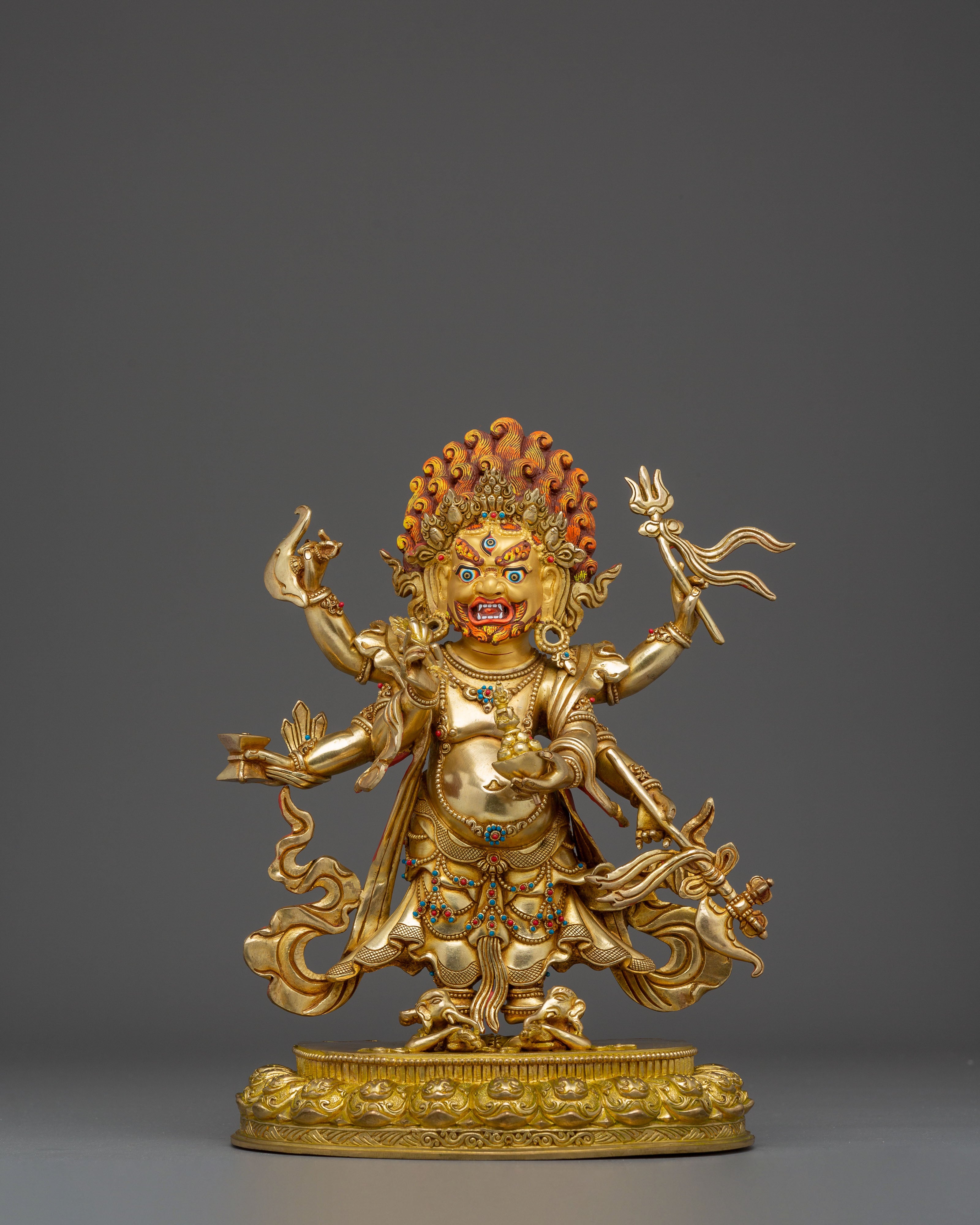 White Mahakala Statue: The Protector of Spiritual Prosperity