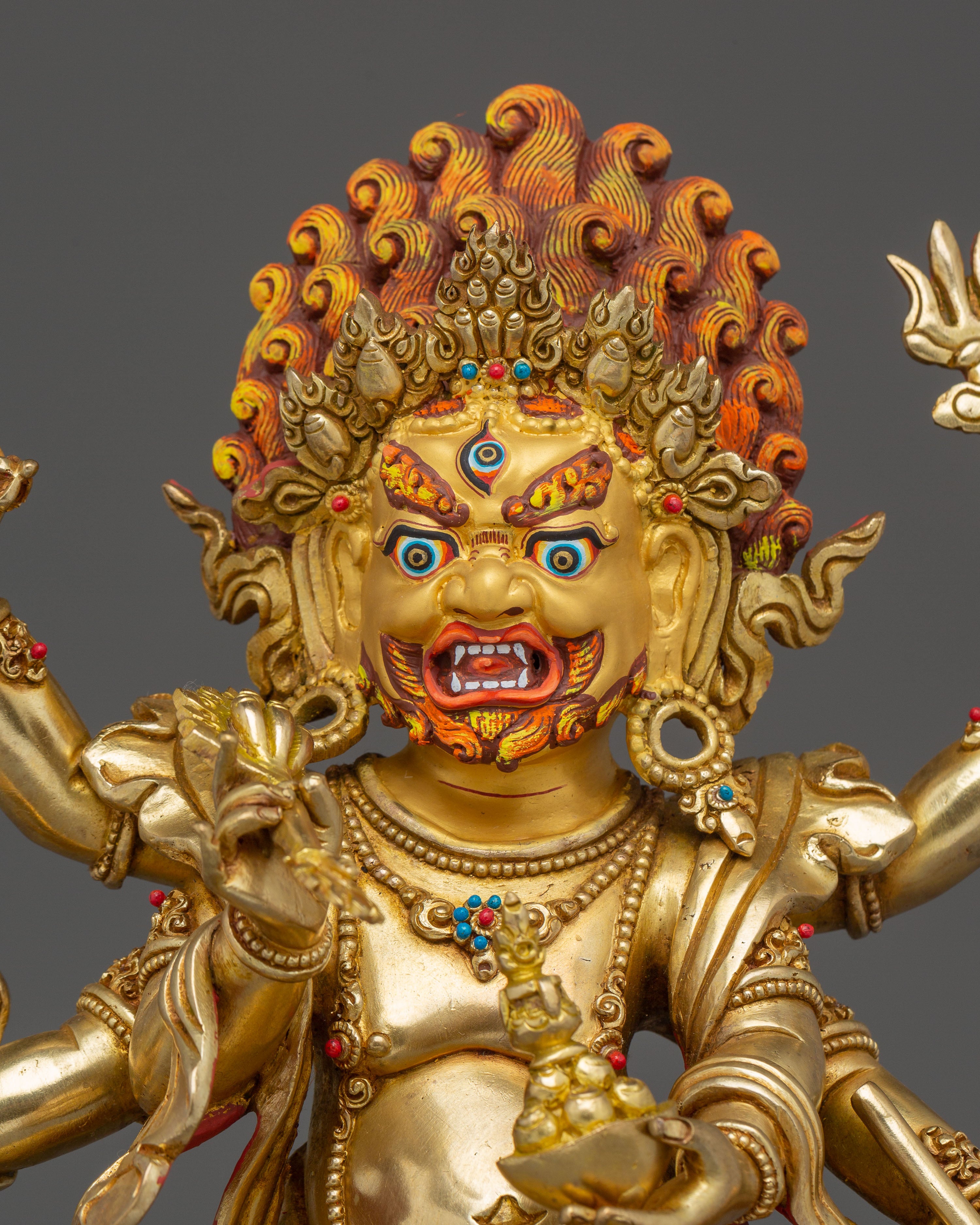 White Mahakala Statue: The Protector of Spiritual Prosperity