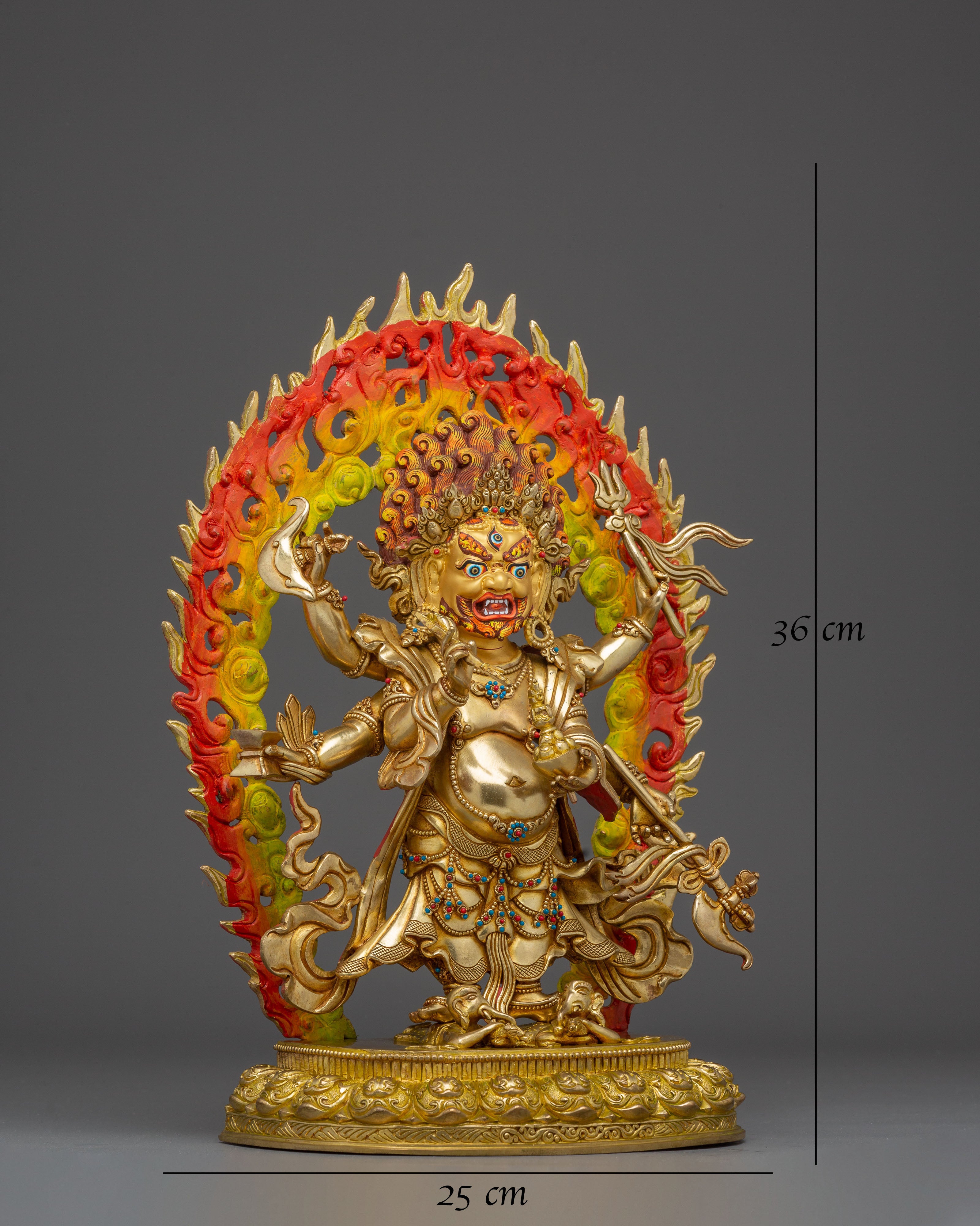 White Mahakala Statue: The Protector of Spiritual Prosperity