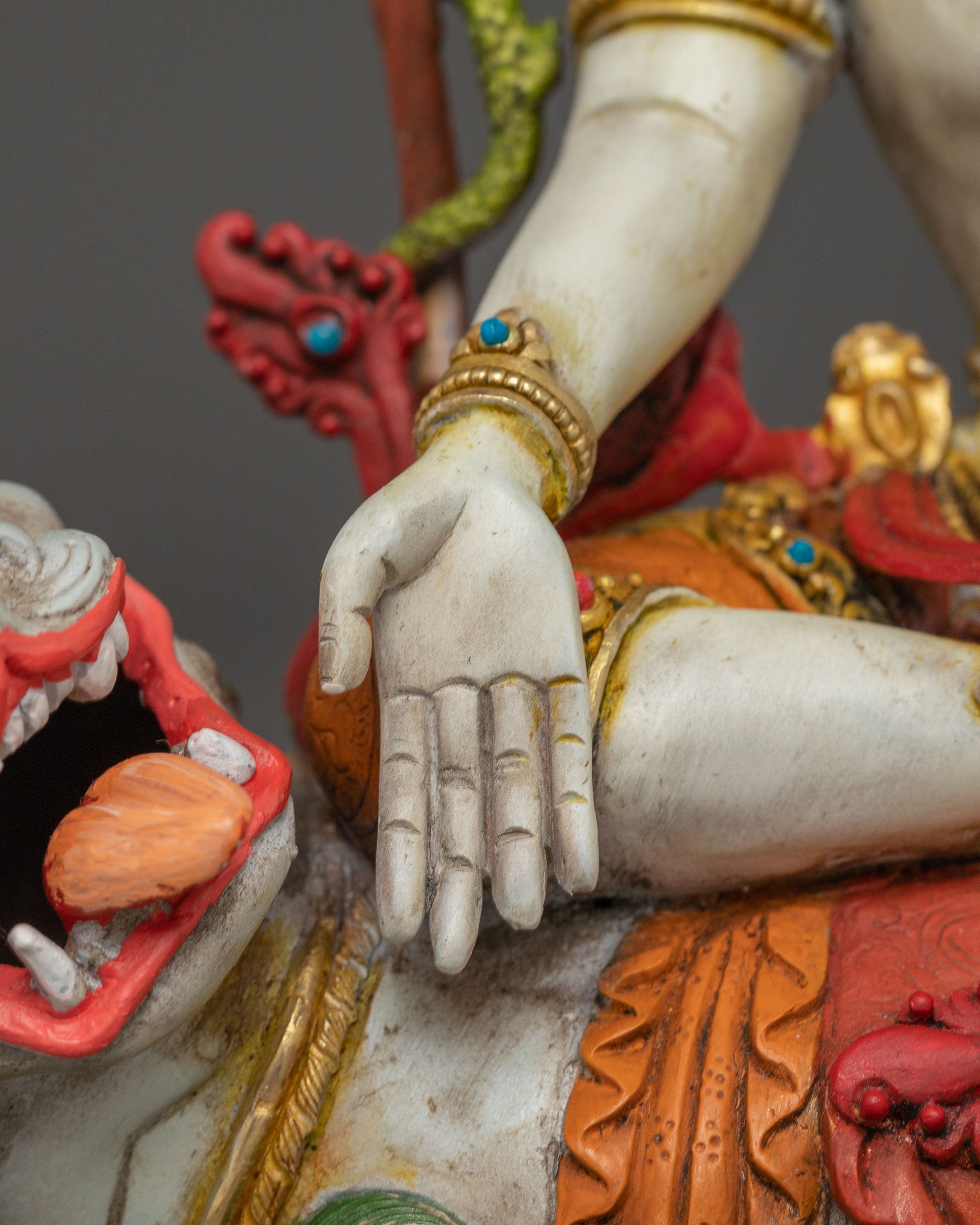 Simhanada Manjushri Statue: Supreme Wisdom Bodhisattva