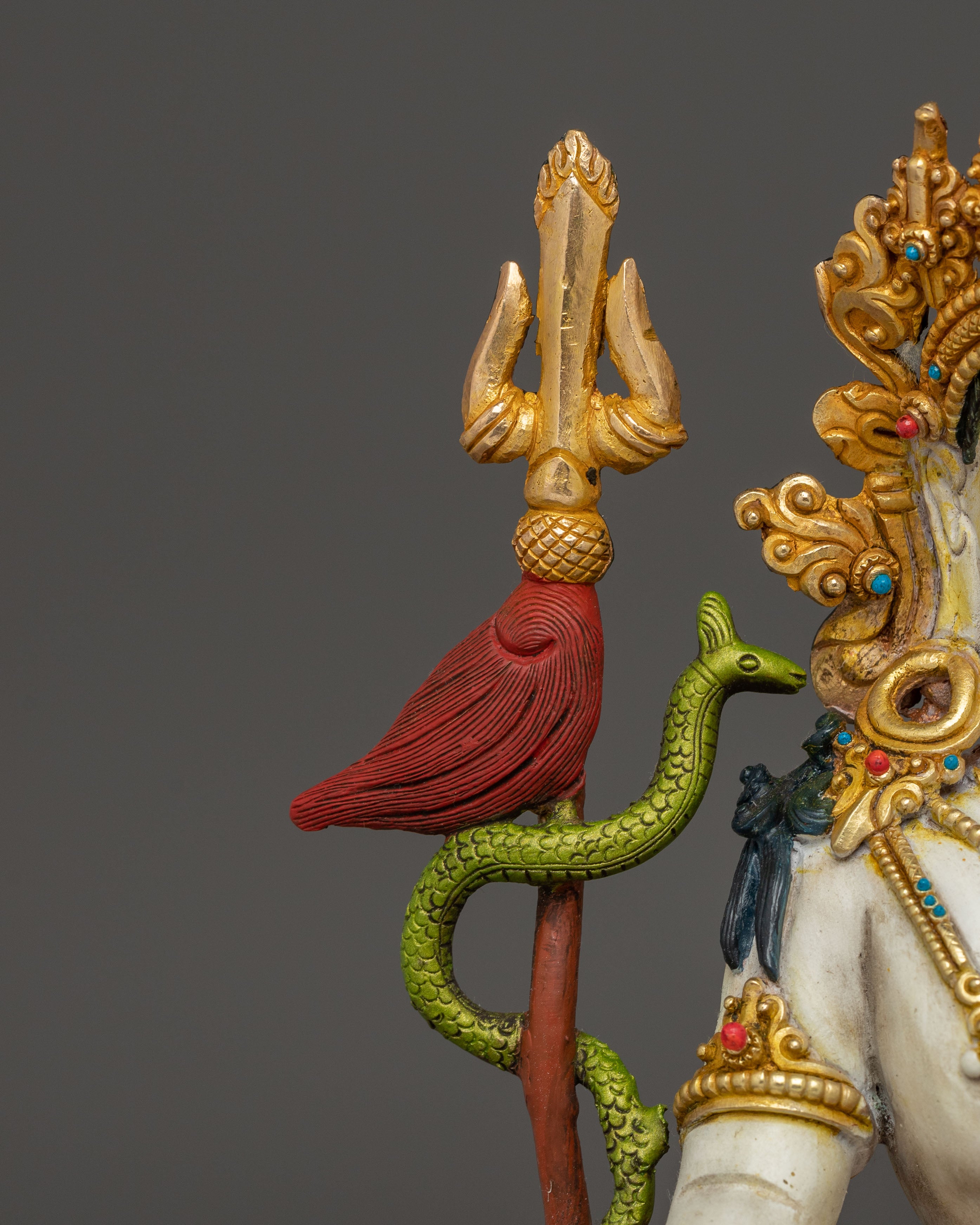 Simhanada Manjushri Statue: Supreme Wisdom Bodhisattva