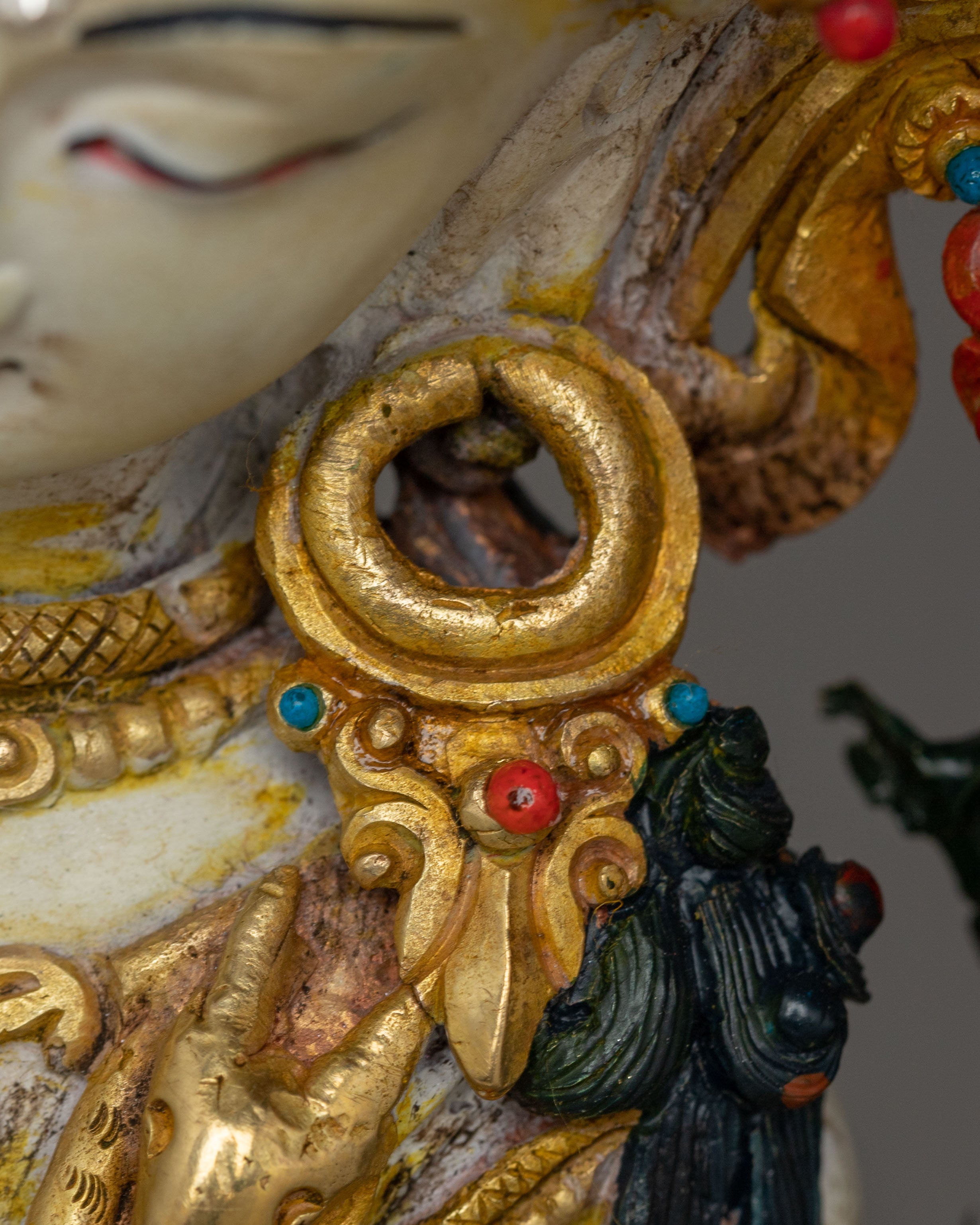 Simhanada Manjushri Statue: Supreme Wisdom Bodhisattva