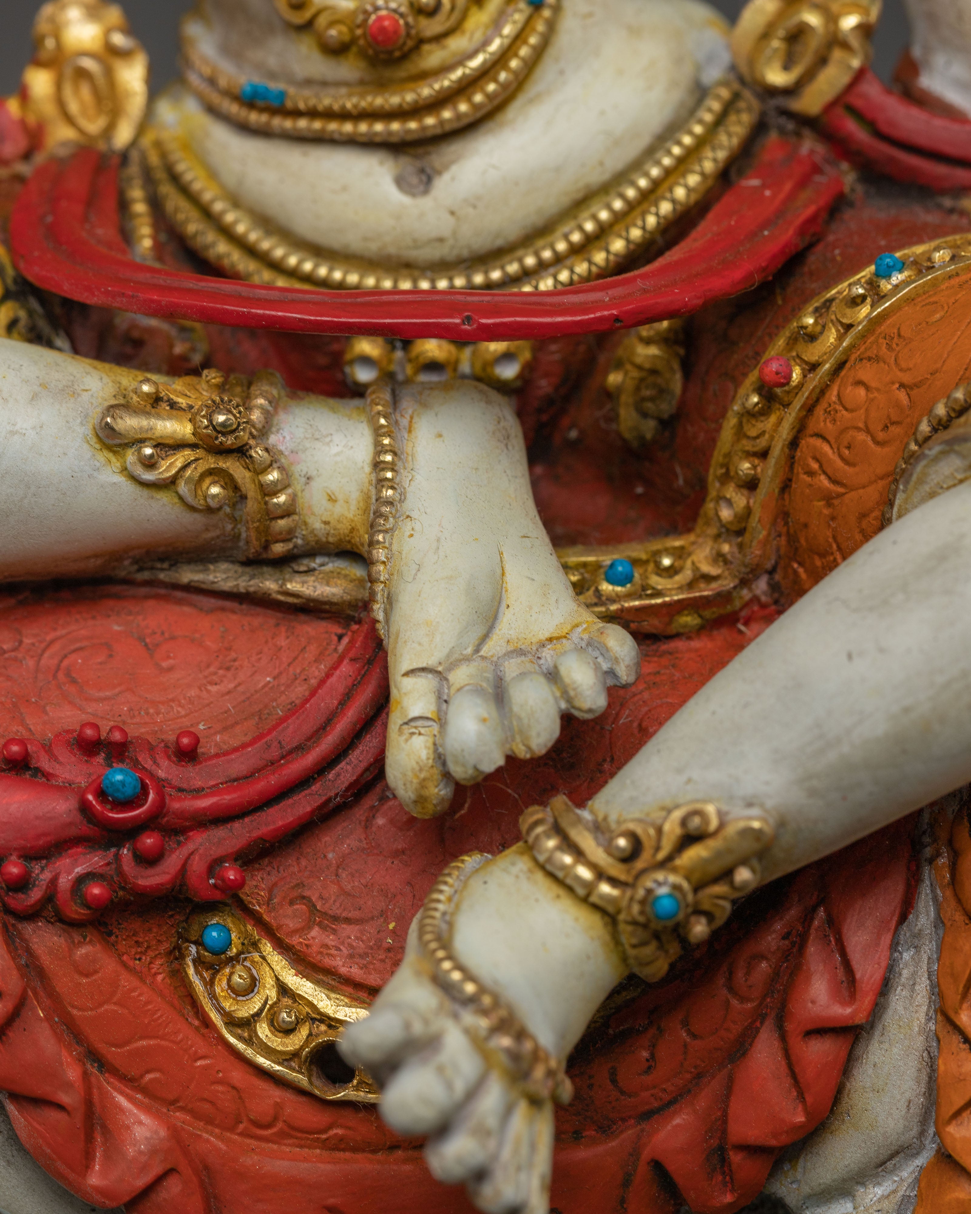 Simhanada Manjushri Statue: Supreme Wisdom Bodhisattva