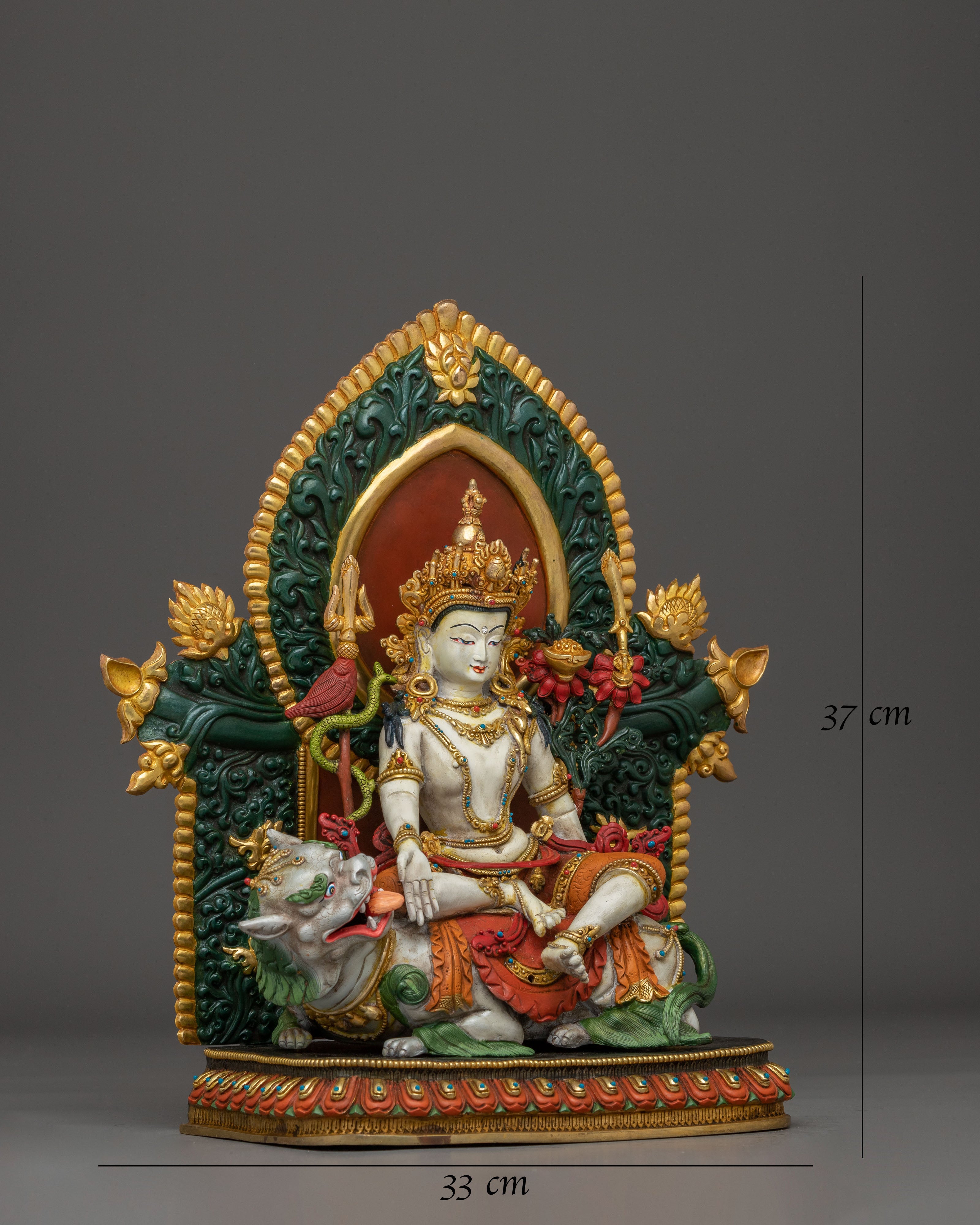 Simhanada Manjushri Statue: Supreme Wisdom Bodhisattva