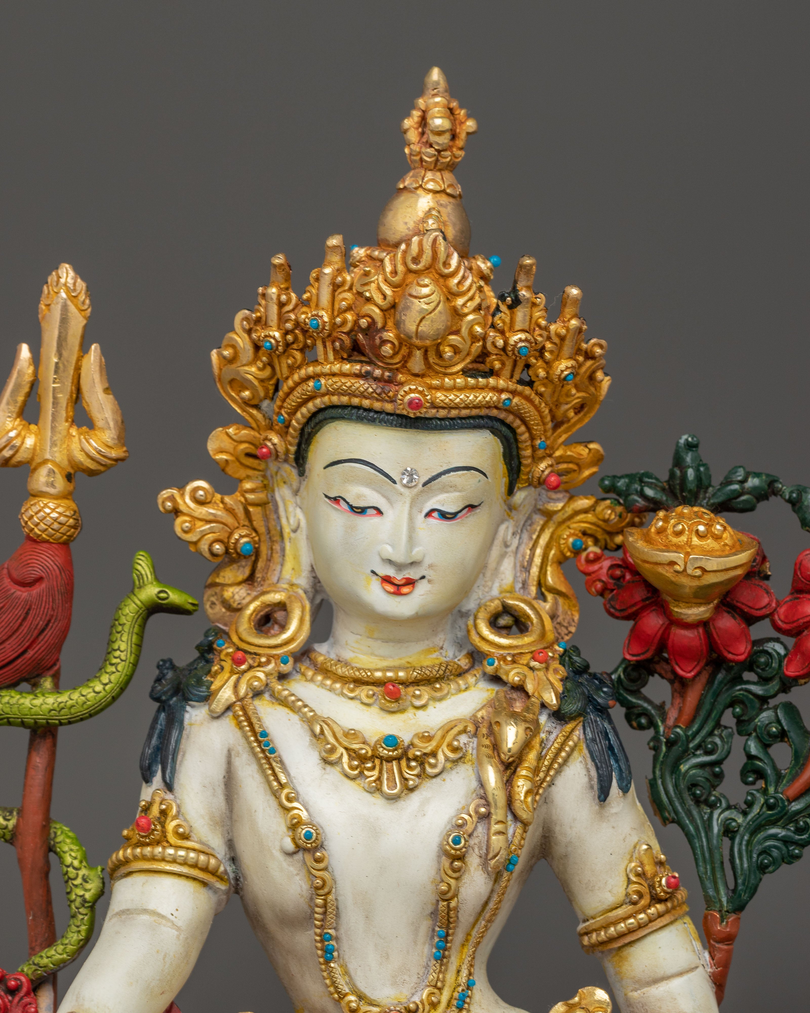 Simhanada Manjushri Statue: Supreme Wisdom Bodhisattva