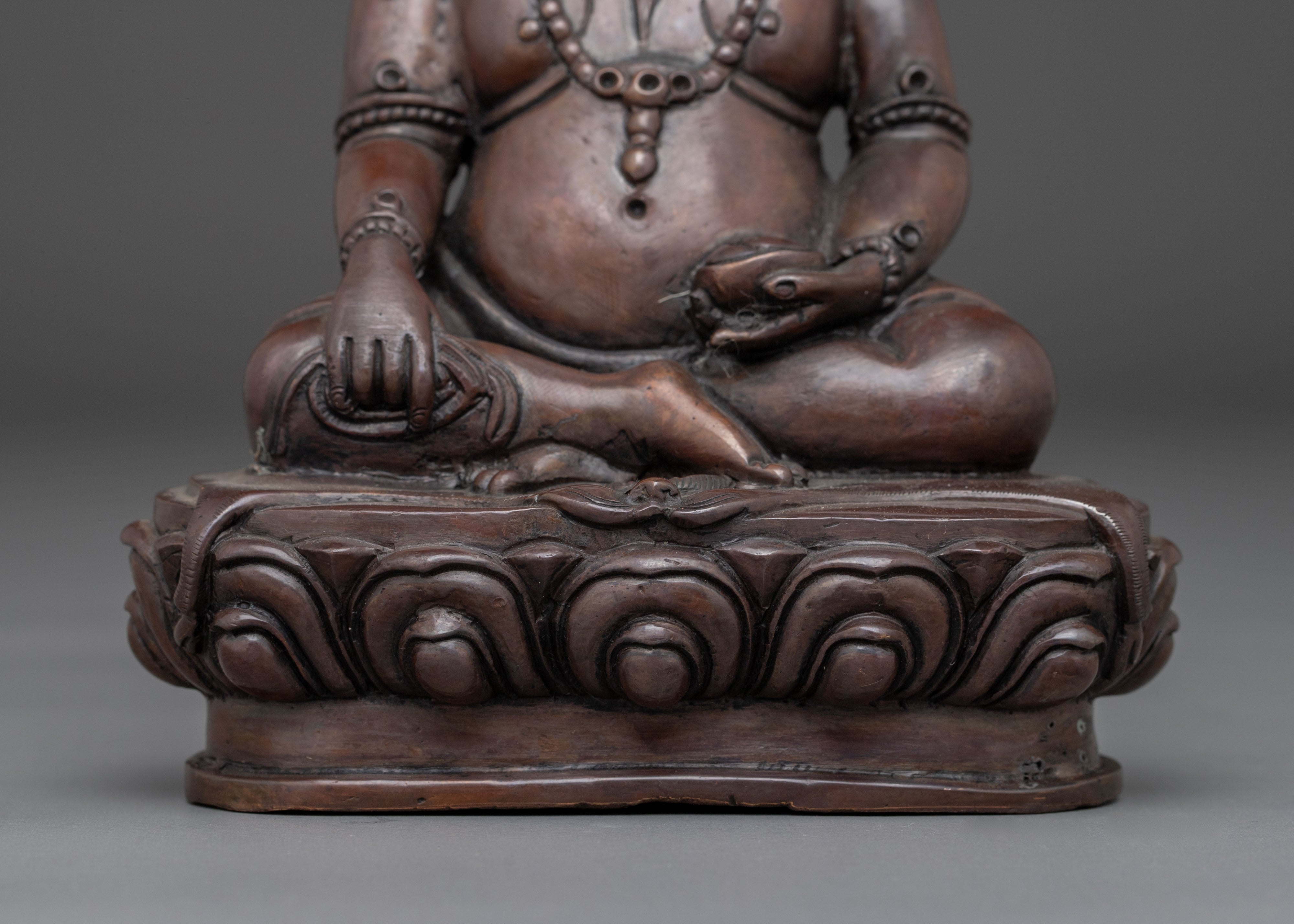 Oxidized Thangtong Gyalpo Figurine - Visionary Tibetan Saint
