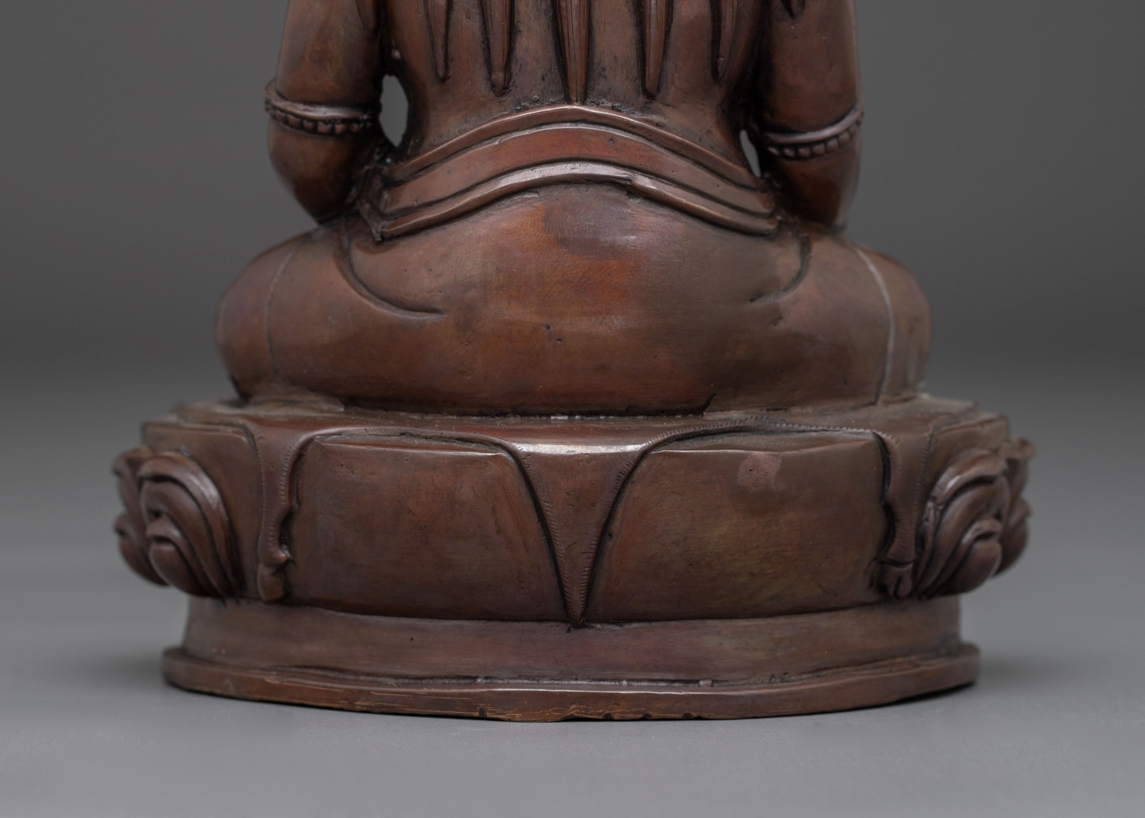 Oxidized Thangtong Gyalpo Figurine - Visionary Tibetan Saint