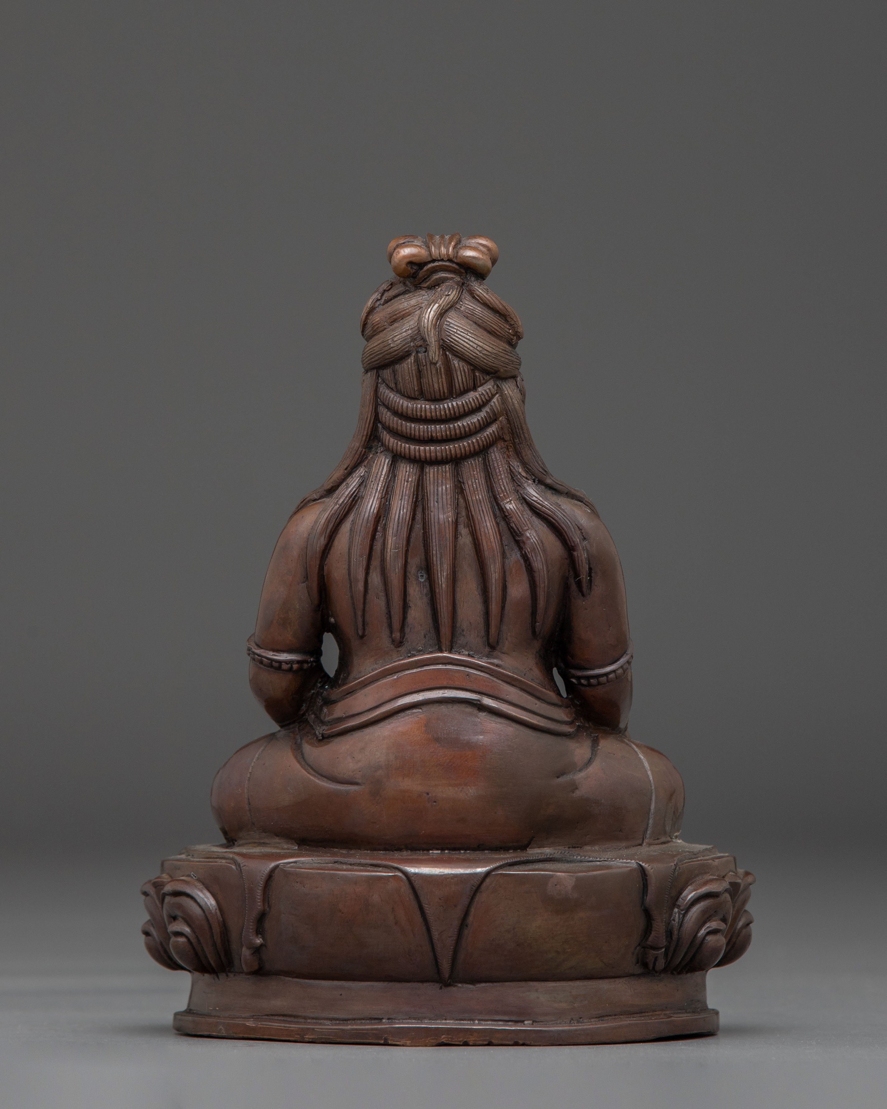 Oxidized Thangtong Gyalpo Figurine - Visionary Tibetan Saint