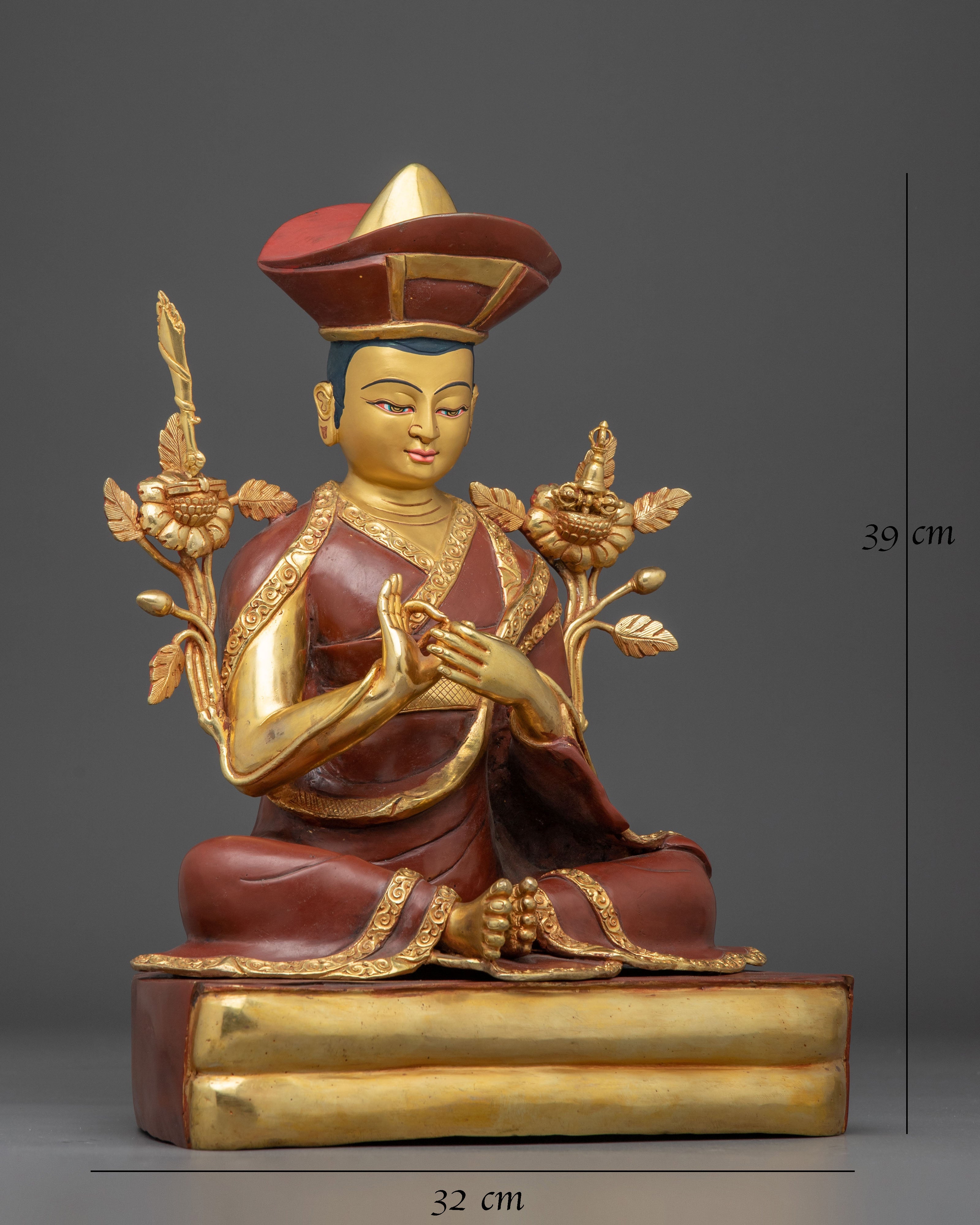 Handcrafted Copper Statue of Nyamme Sherab Gyaltsen