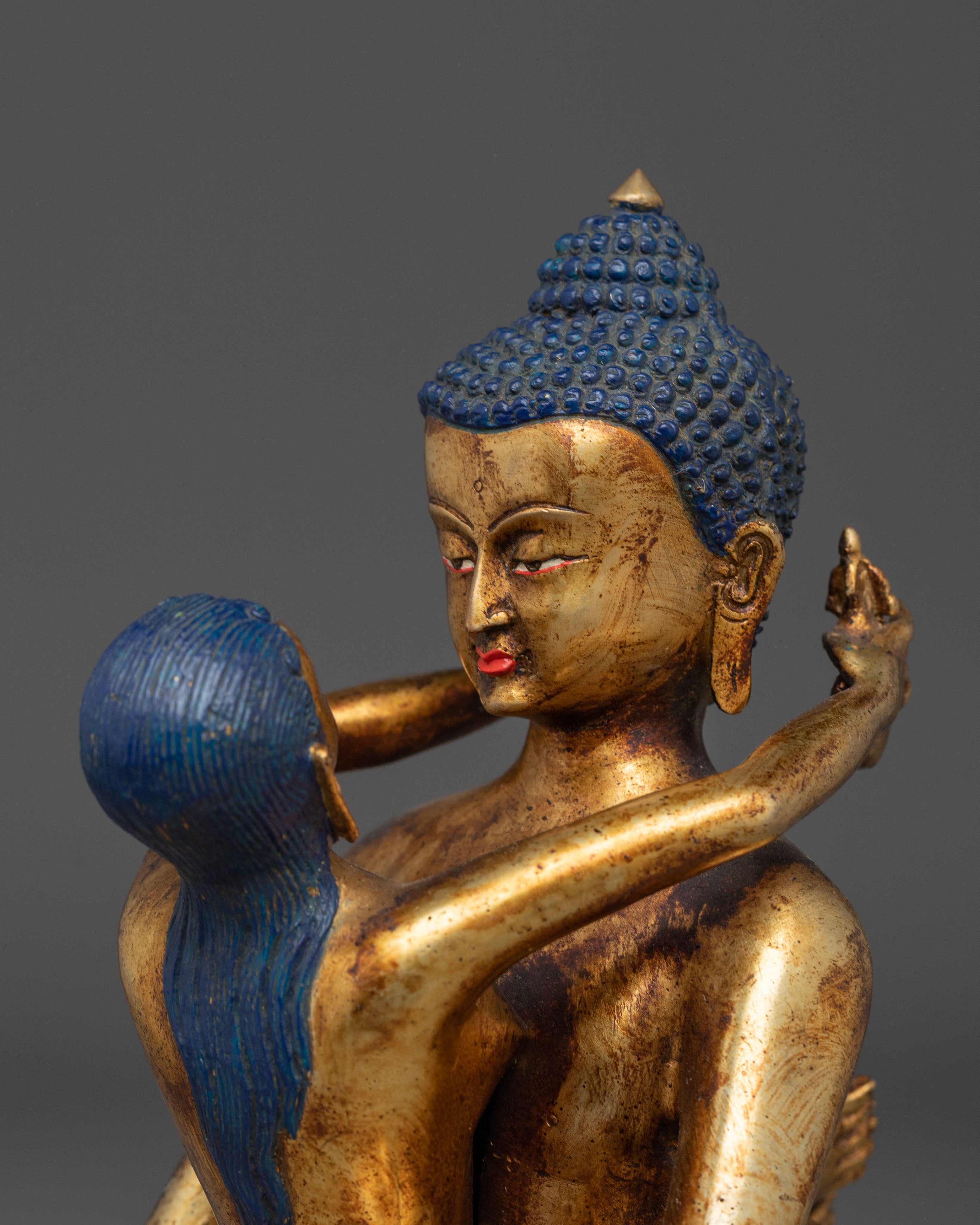 Samantabhadra With Consort Golden Artwork