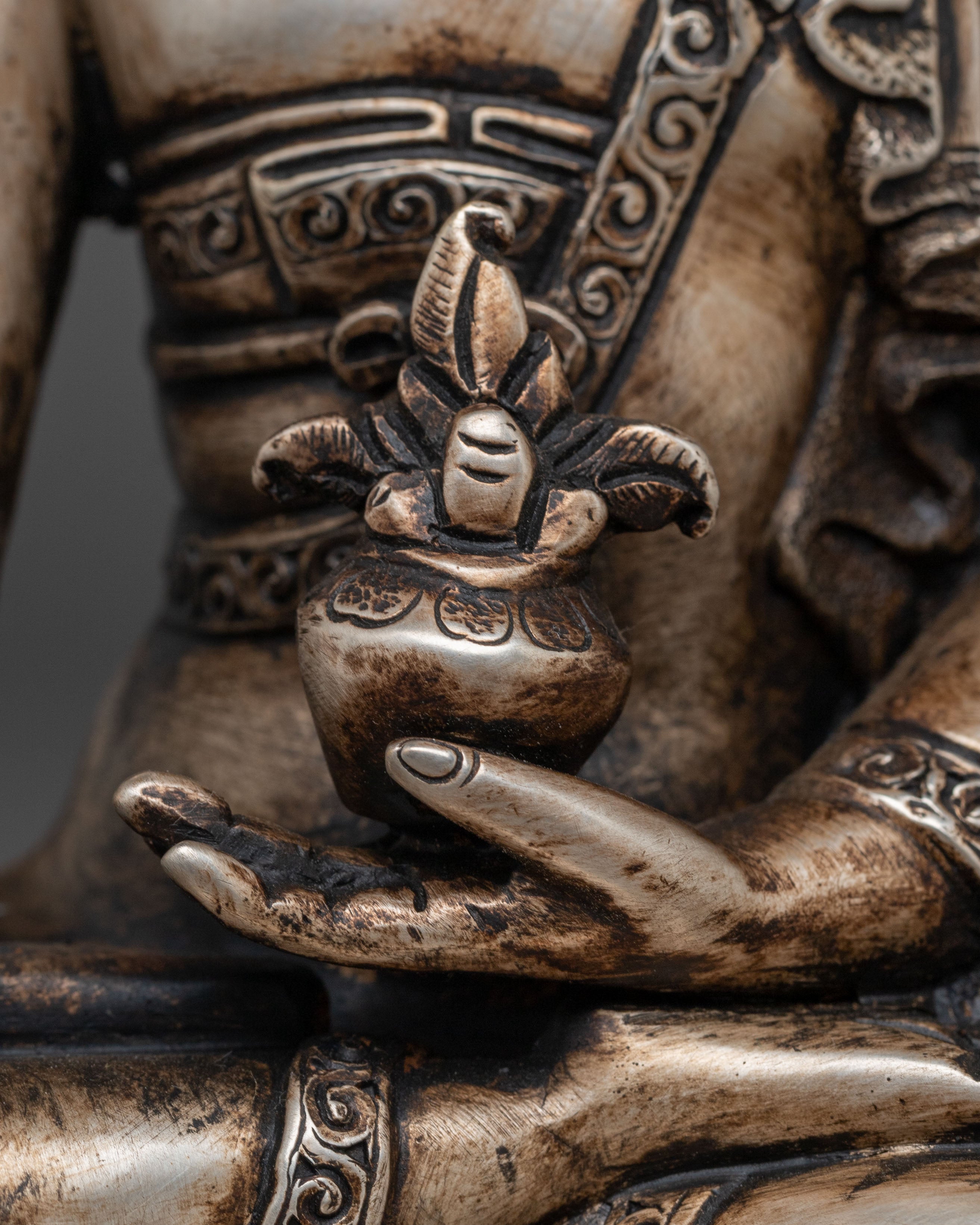 Handmade Medicine Buddha Artwork - Traditional Figurine