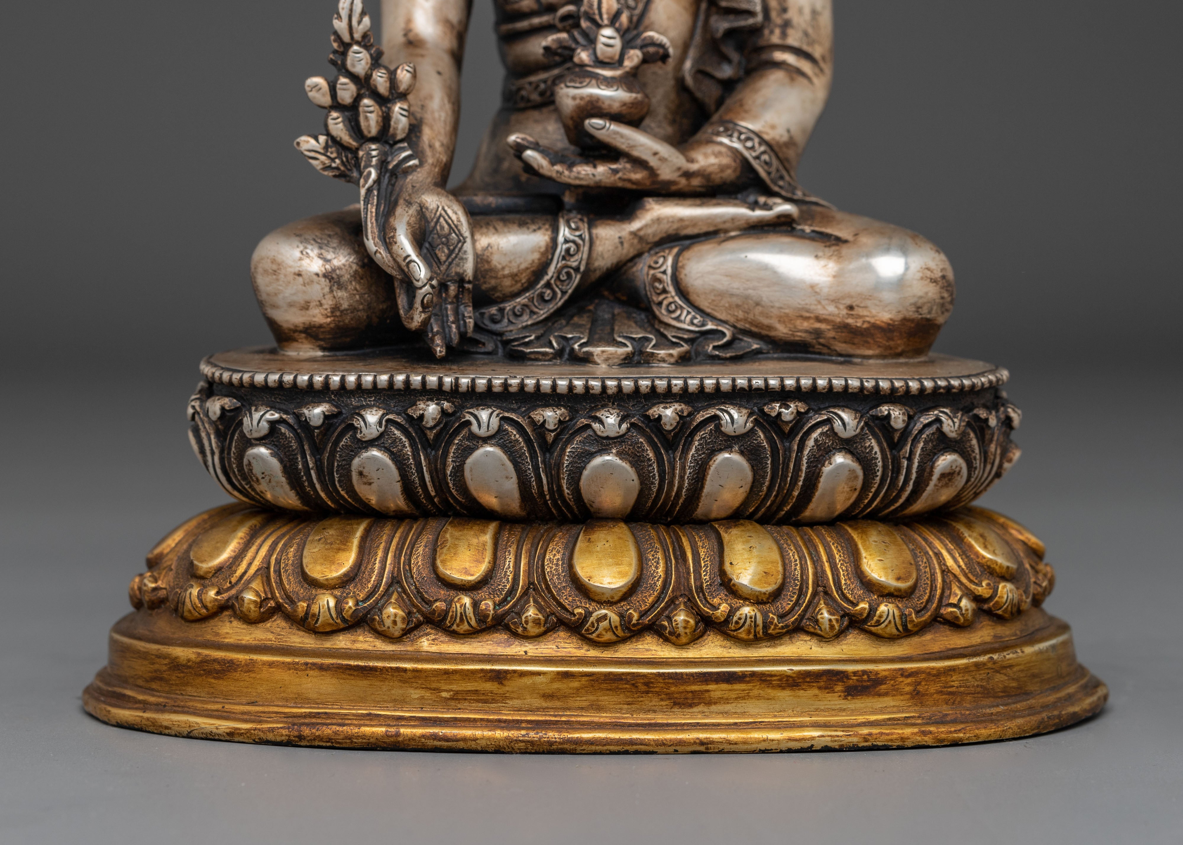Handmade Medicine Buddha Artwork - Traditional Figurine