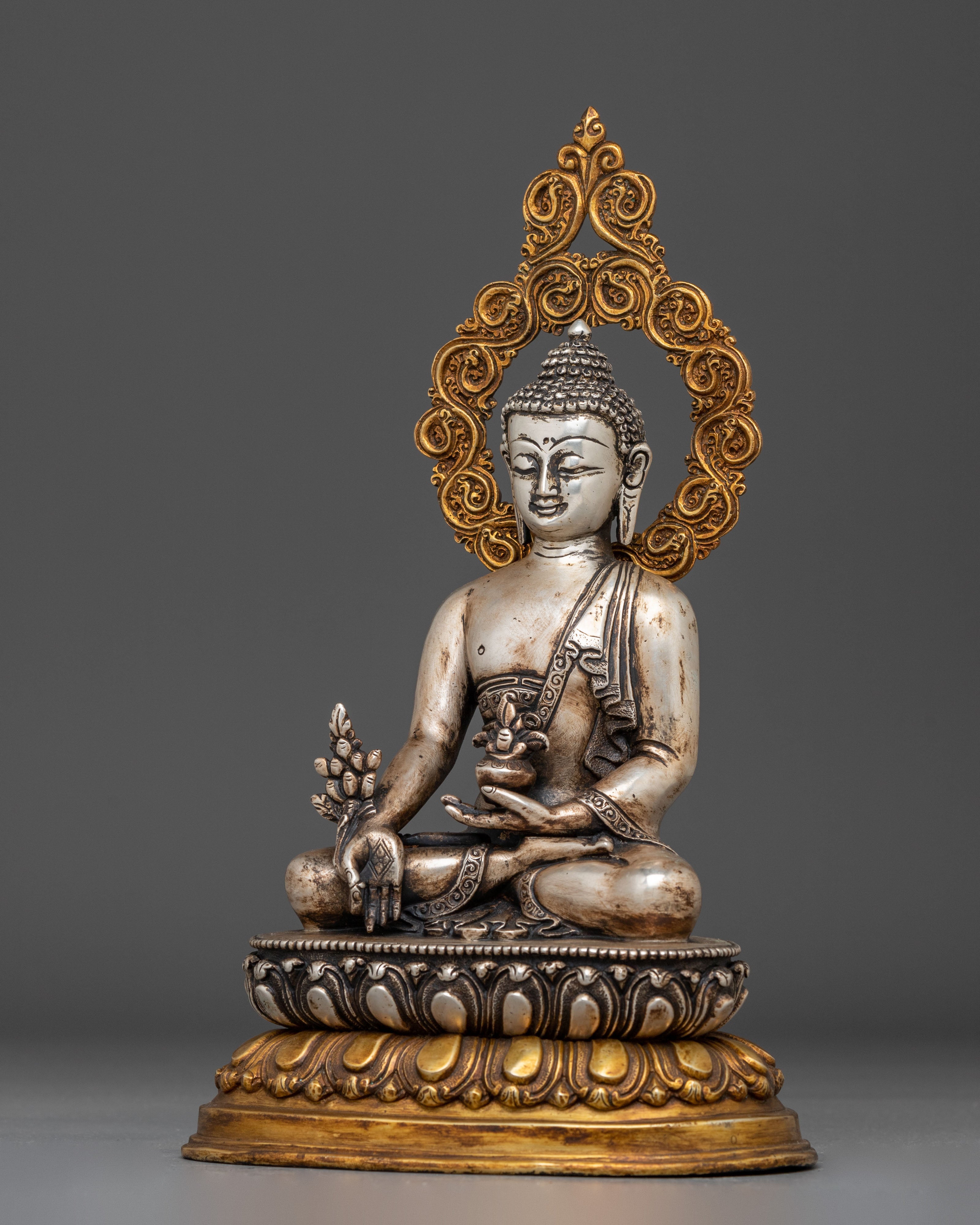 Handmade Medicine Buddha Artwork - Traditional Figurine