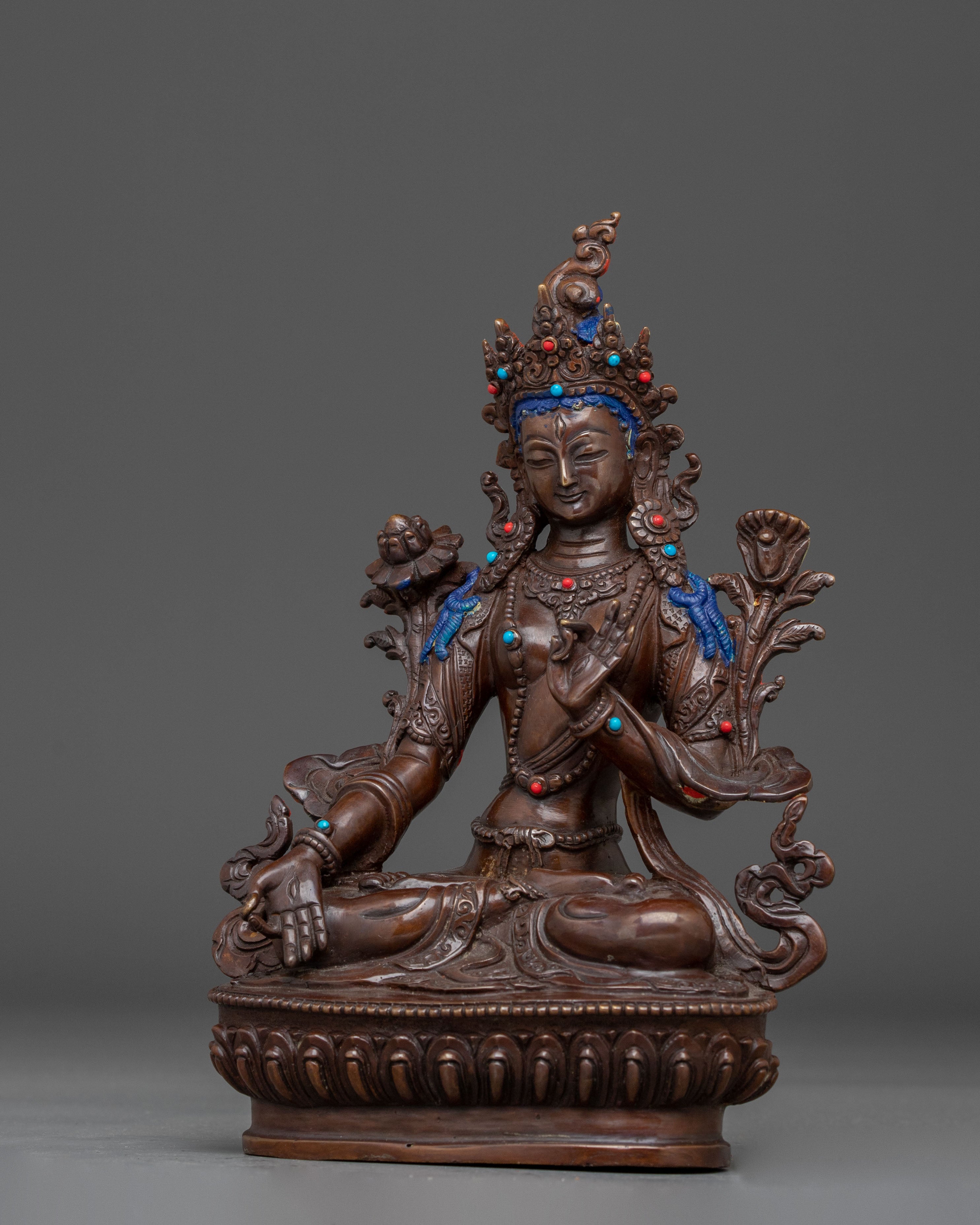 Buddhist White Tara Deity Art for Dharma Decor