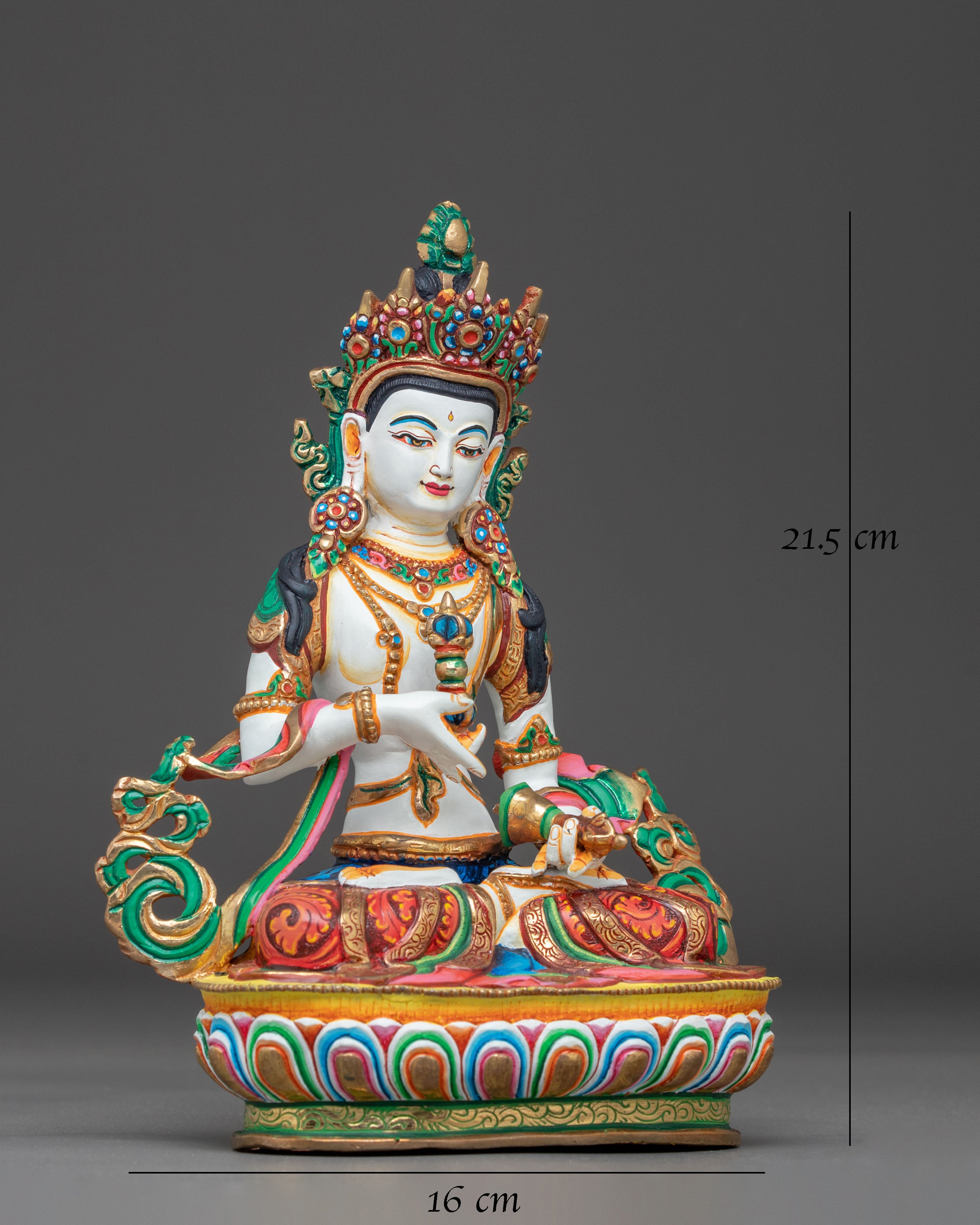 Vajrasattva Figurine: Purifying Deity of Vajrayana Buddhism