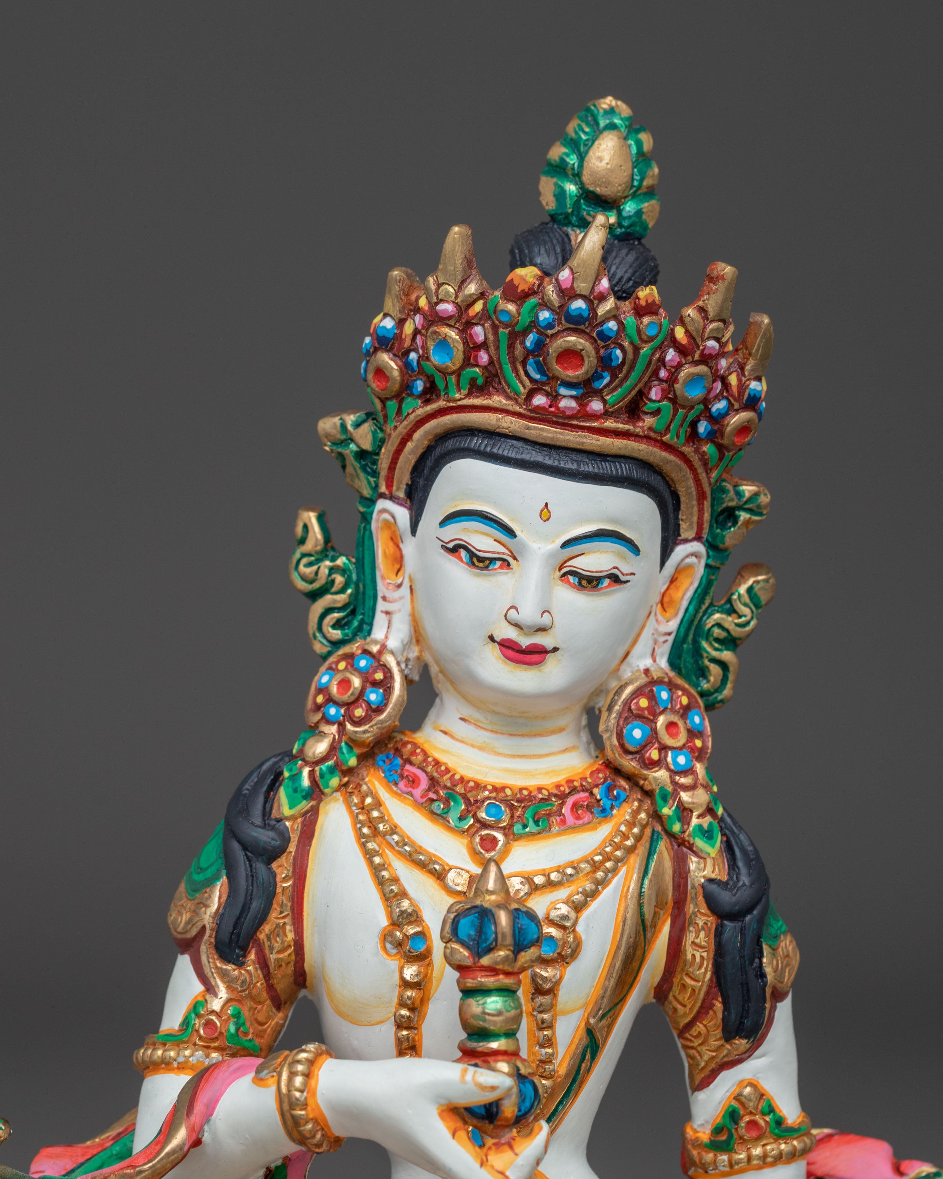 Vajrasattva Figurine: Purifying Deity of Vajrayana Buddhism
