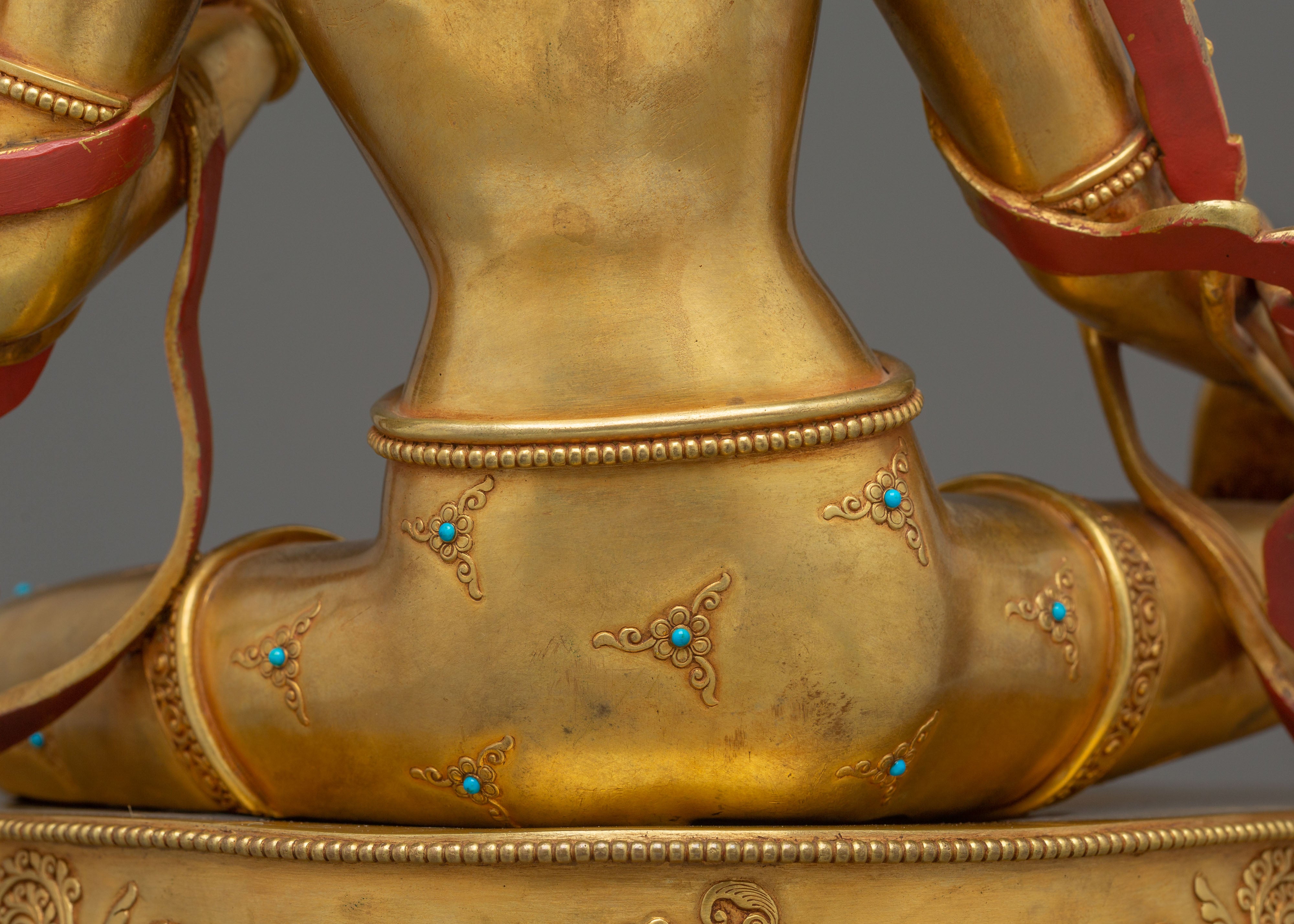 Golden Green Tara Statue | Mother of Liberation