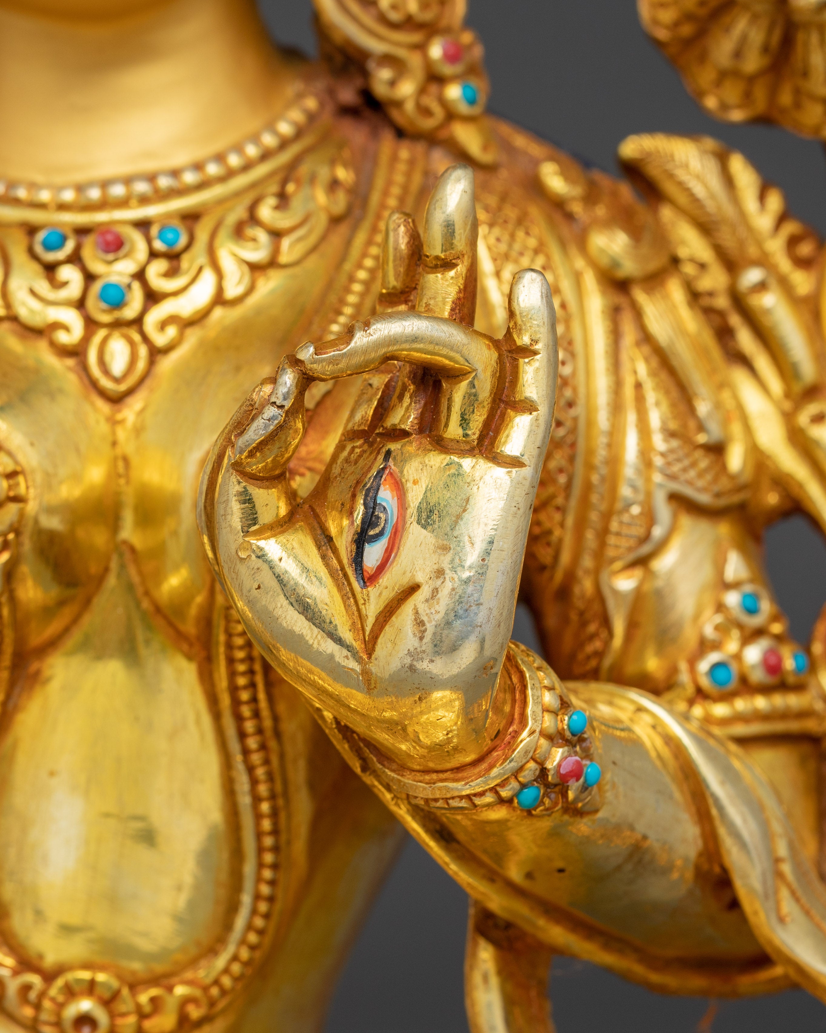 Statue of White Tara: Healing Buddhist Goddess