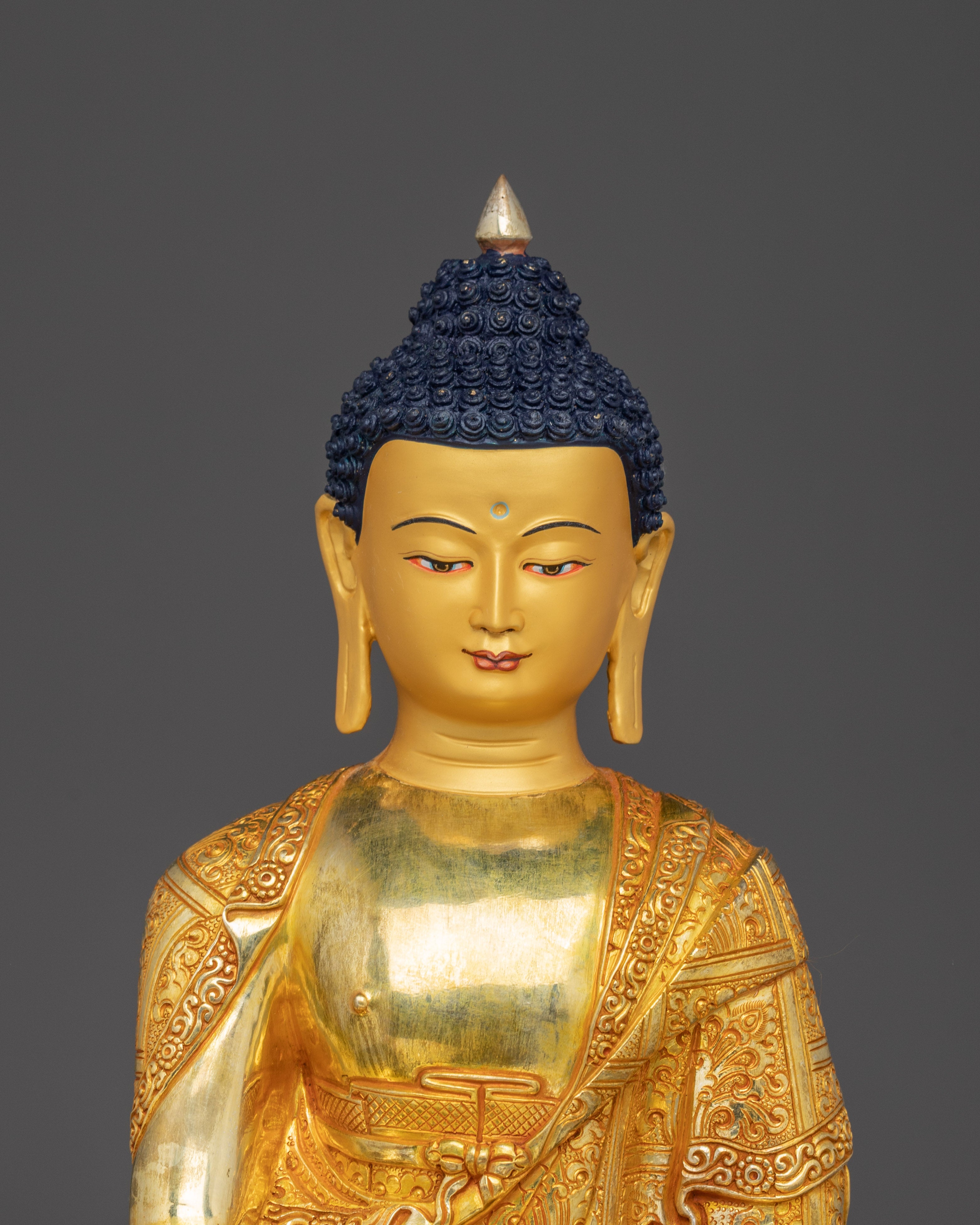 Radiant Statue of Shakyamuni Buddha | Dharma Decor for Altars