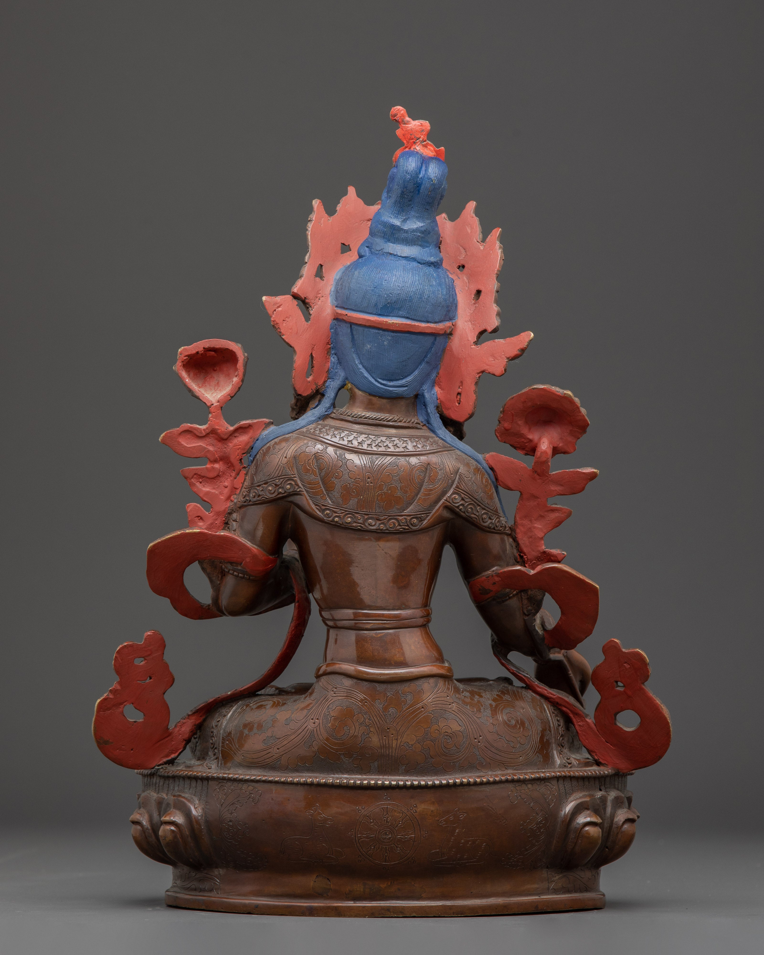 Copper Statue of Healing Goddess White Tara