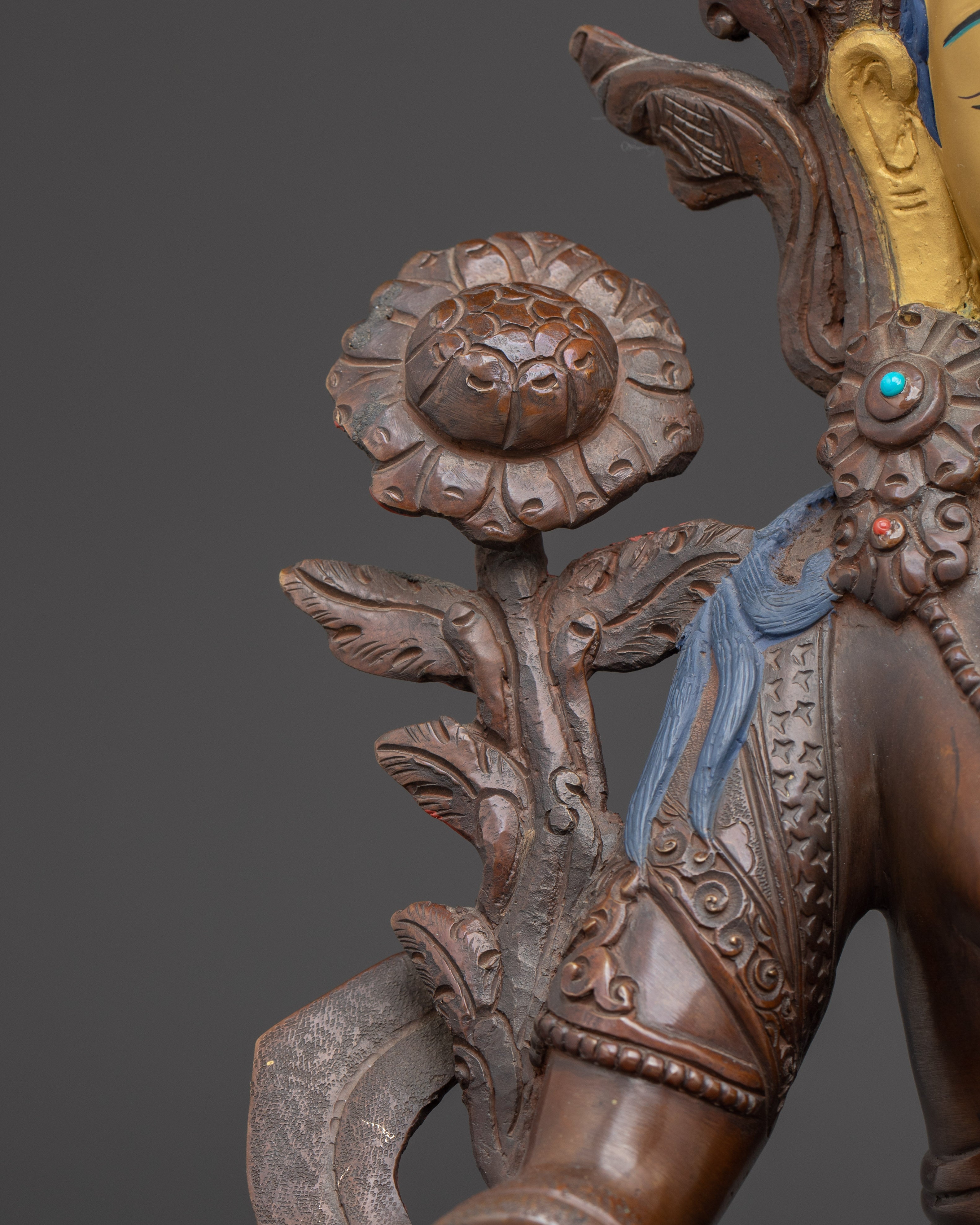 Copper Statue of Healing Goddess White Tara