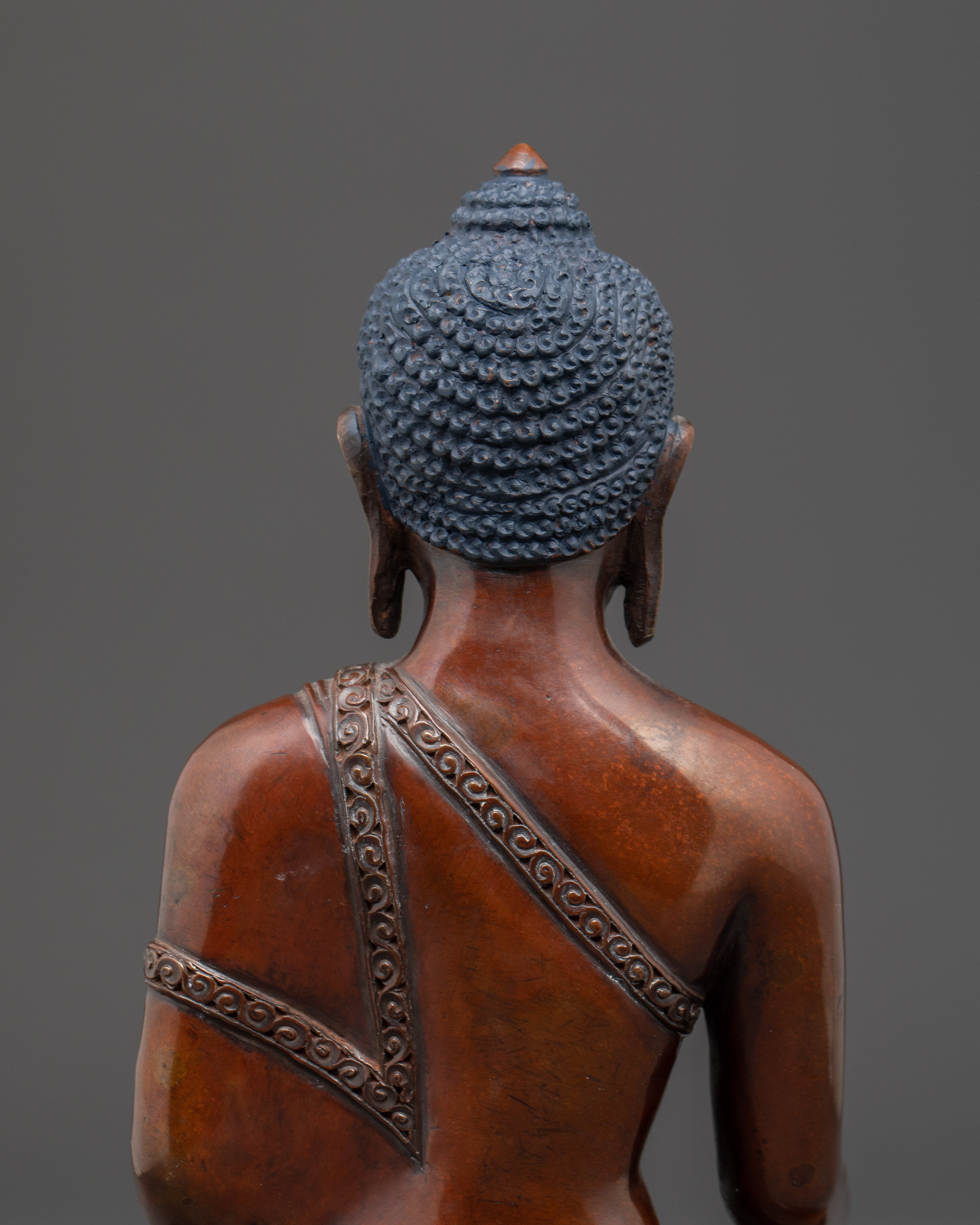 9.6 Inch Copper Statue of Shakyamuni Buddha