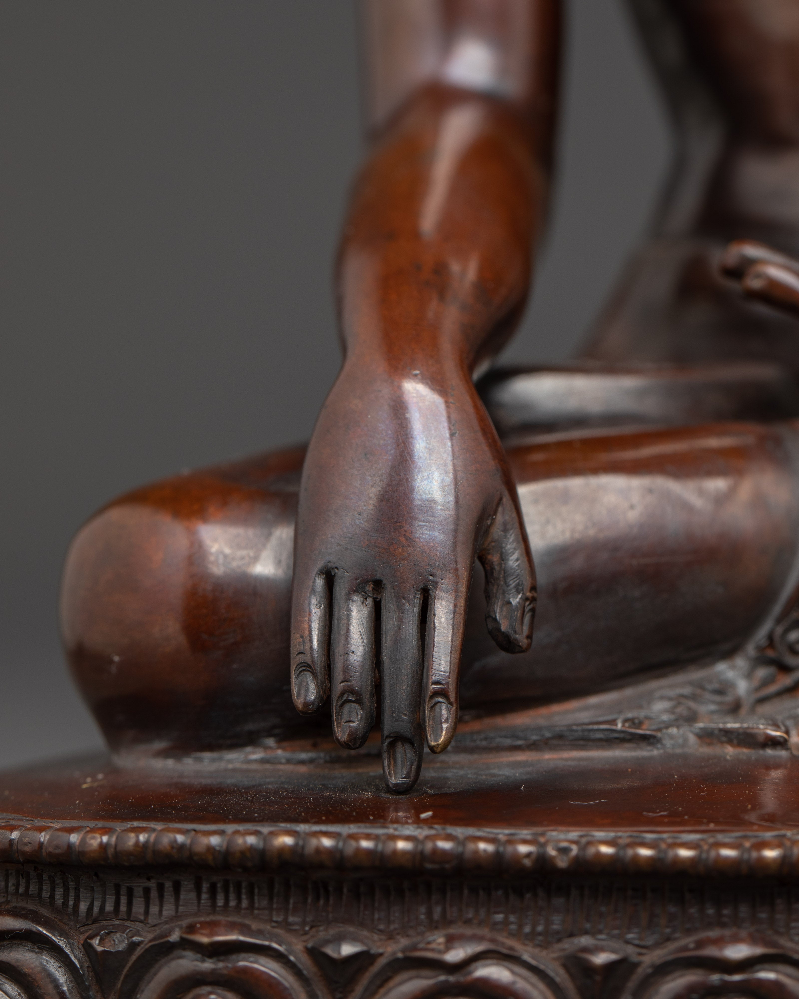 9.6 Inch Copper Statue of Shakyamuni Buddha