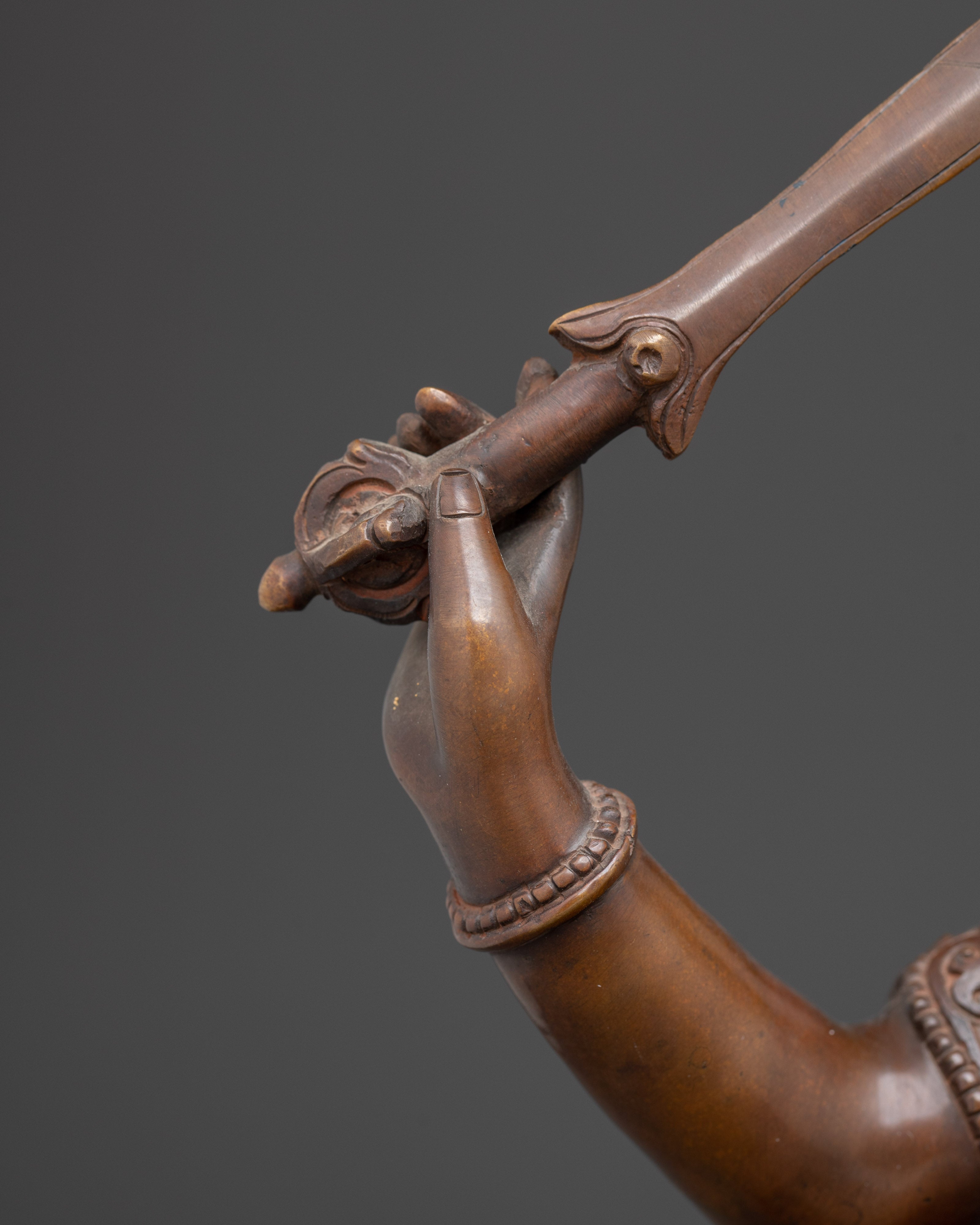 Handmade Statue of Manjushri: The Wisdom Bodhisattva