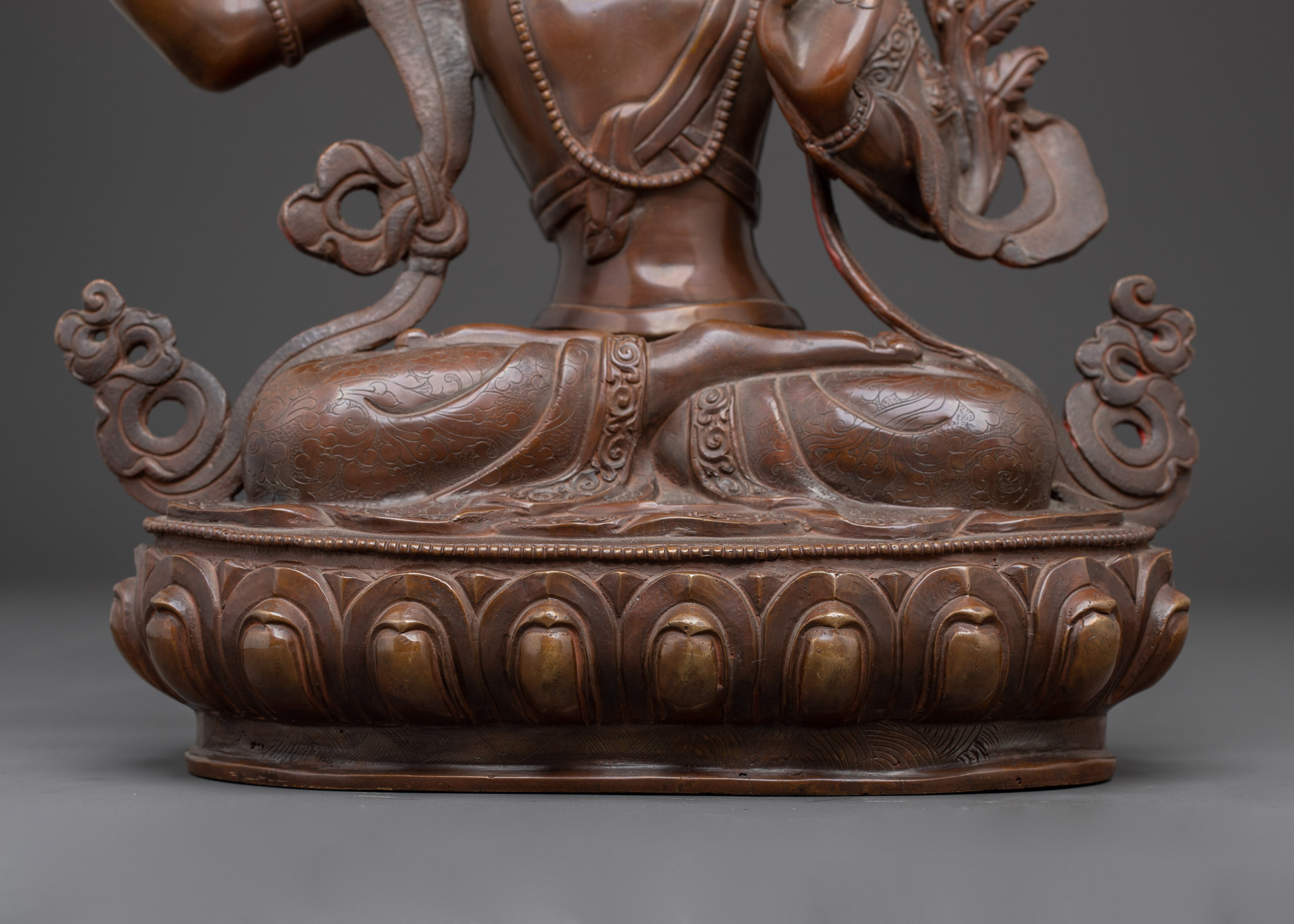 Handmade Statue of Manjushri: The Wisdom Bodhisattva