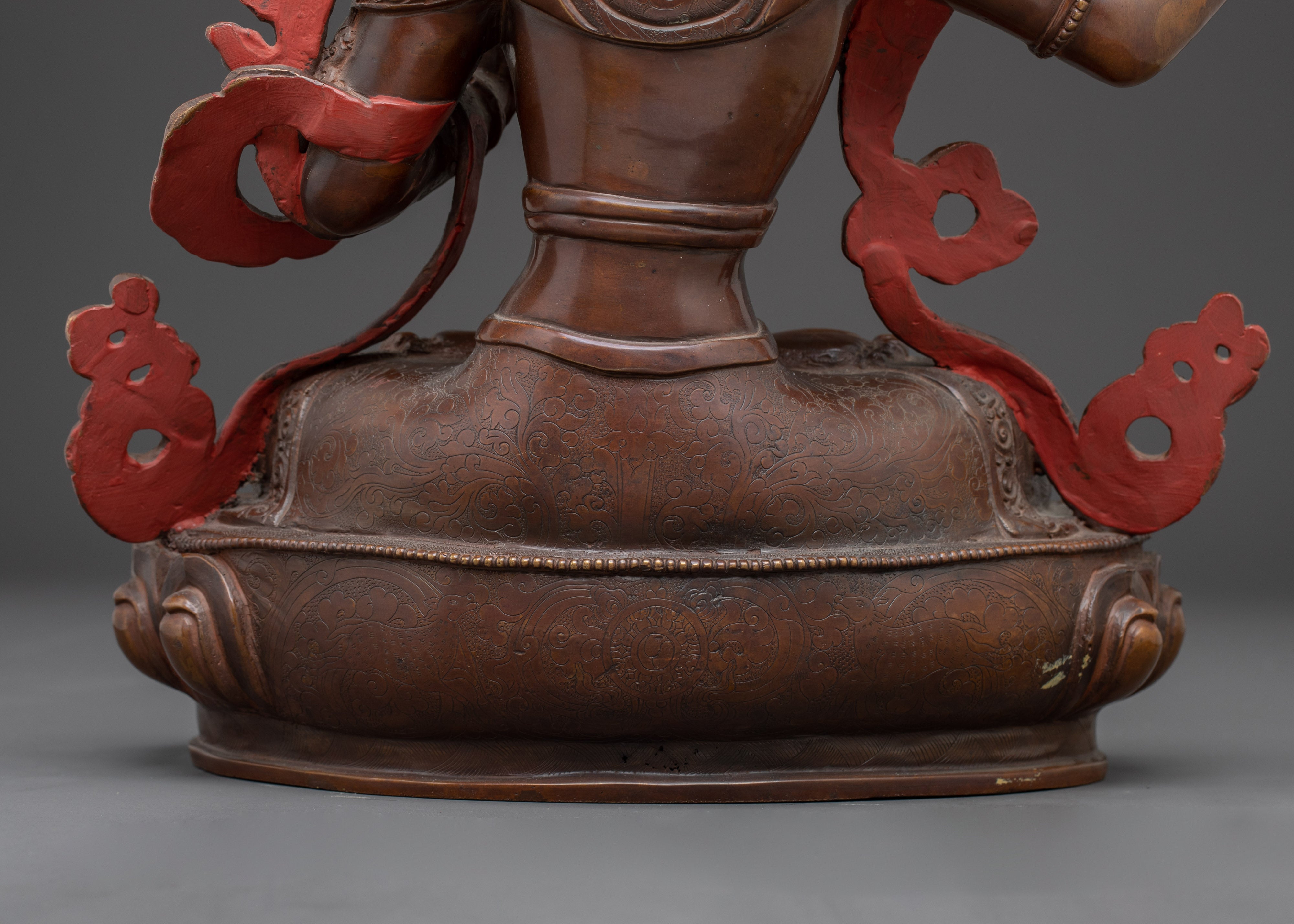 Handmade Statue of Manjushri: The Wisdom Bodhisattva