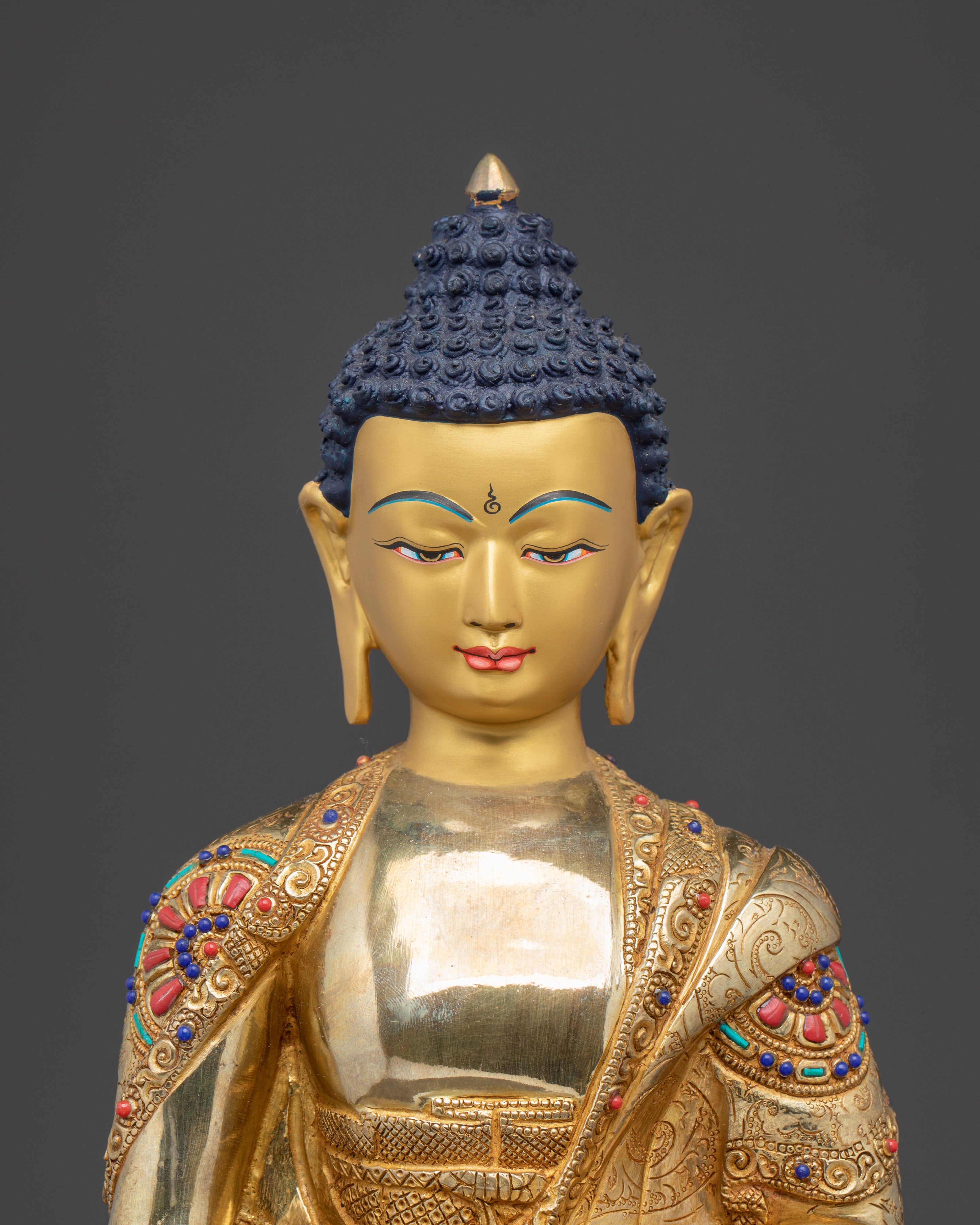 Golden Amitabha Buddha Figurine: The Ruler of the Pure Land