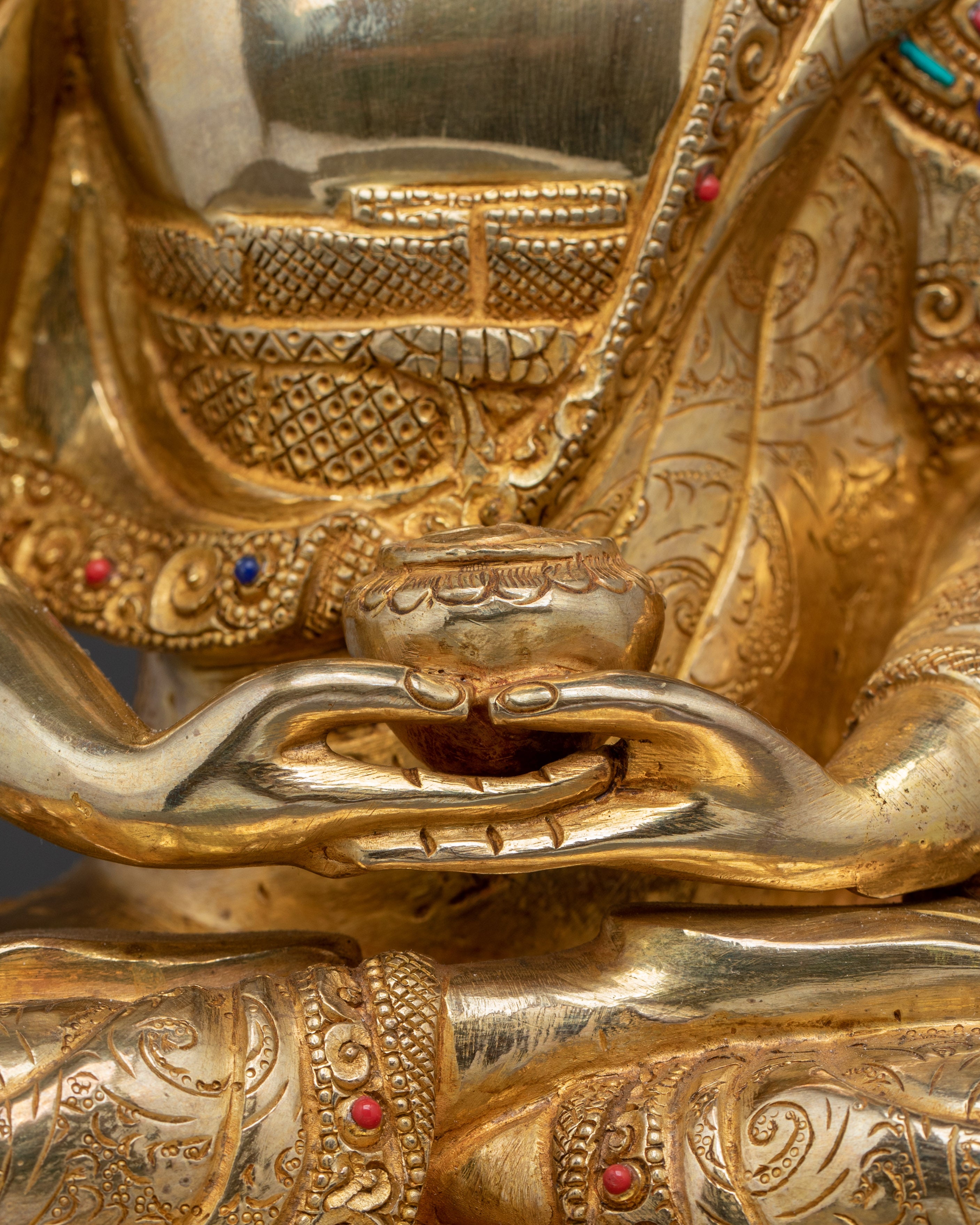 Golden Amitabha Buddha Figurine: The Ruler of the Pure Land