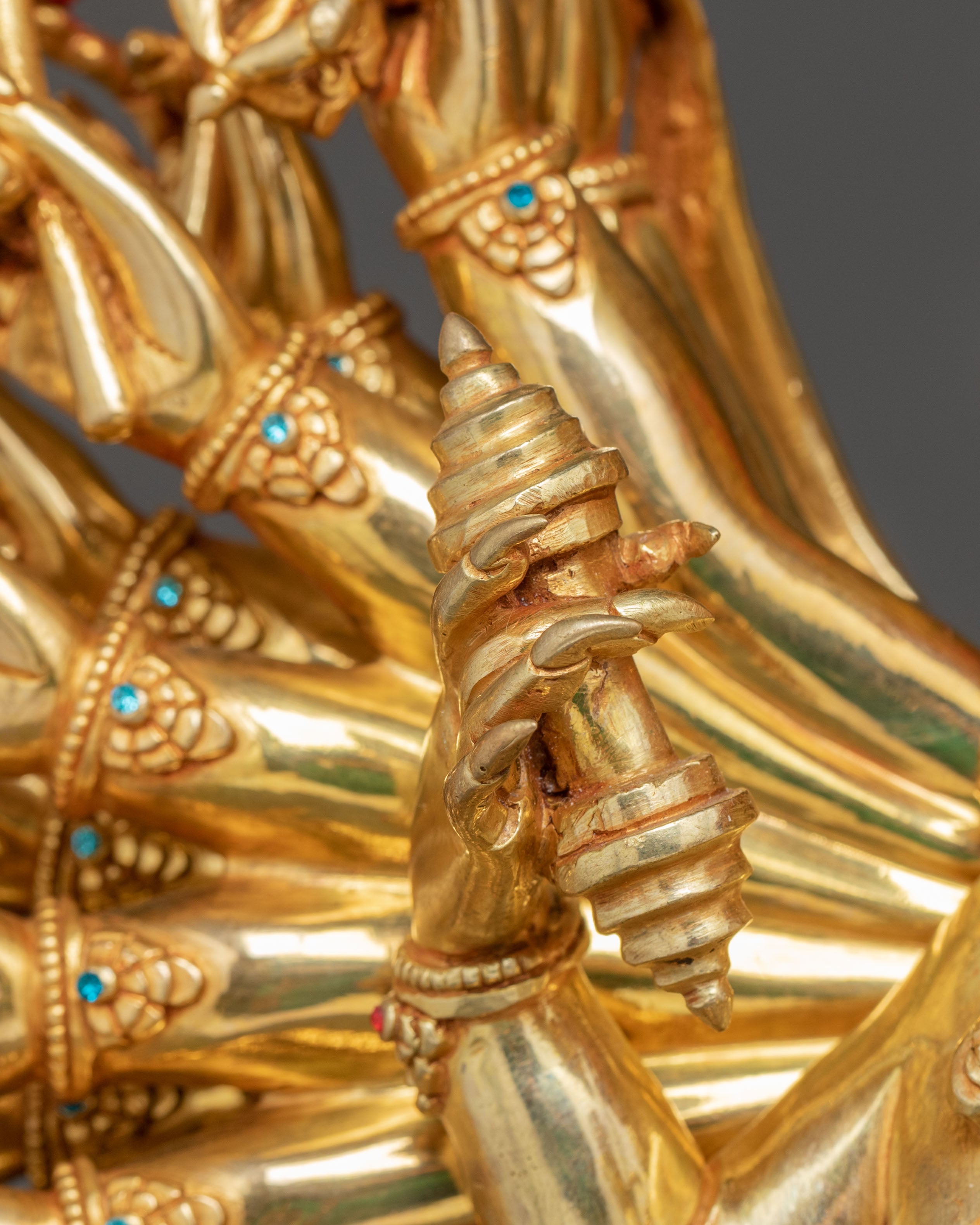 Statue of Yamantaka: Buffalo Headed Deity