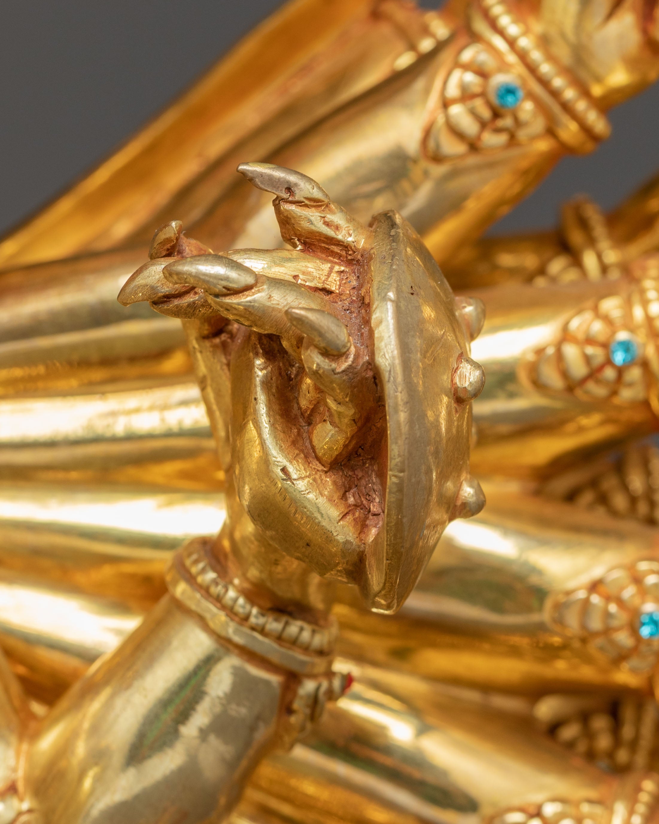 Statue of Yamantaka: Buffalo Headed Deity