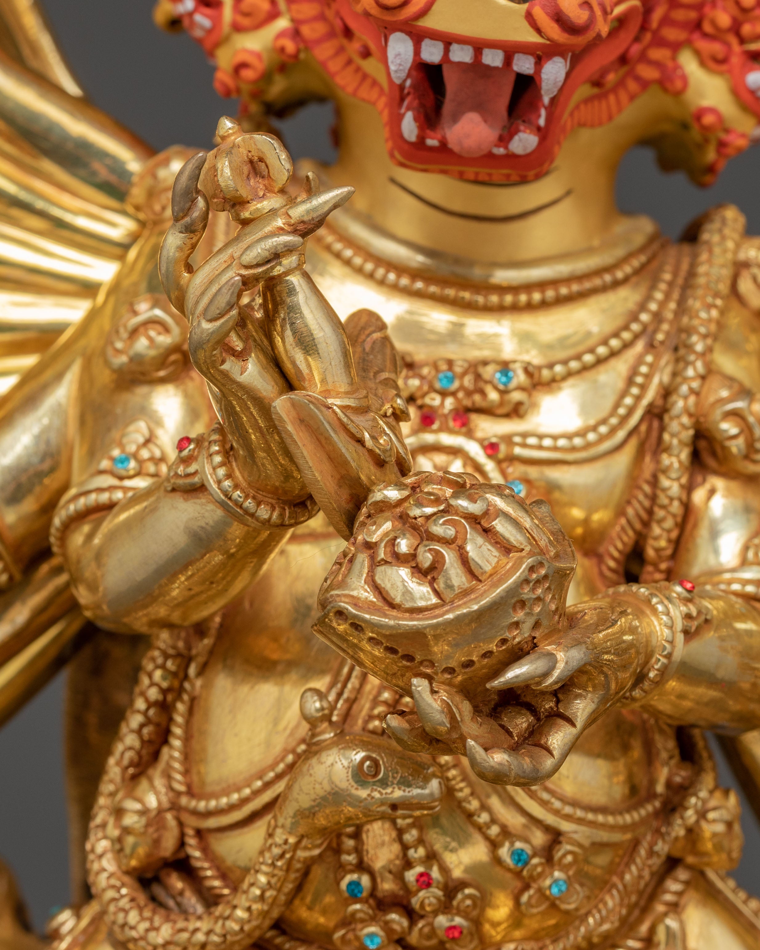 Statue of Yamantaka: Buffalo Headed Deity