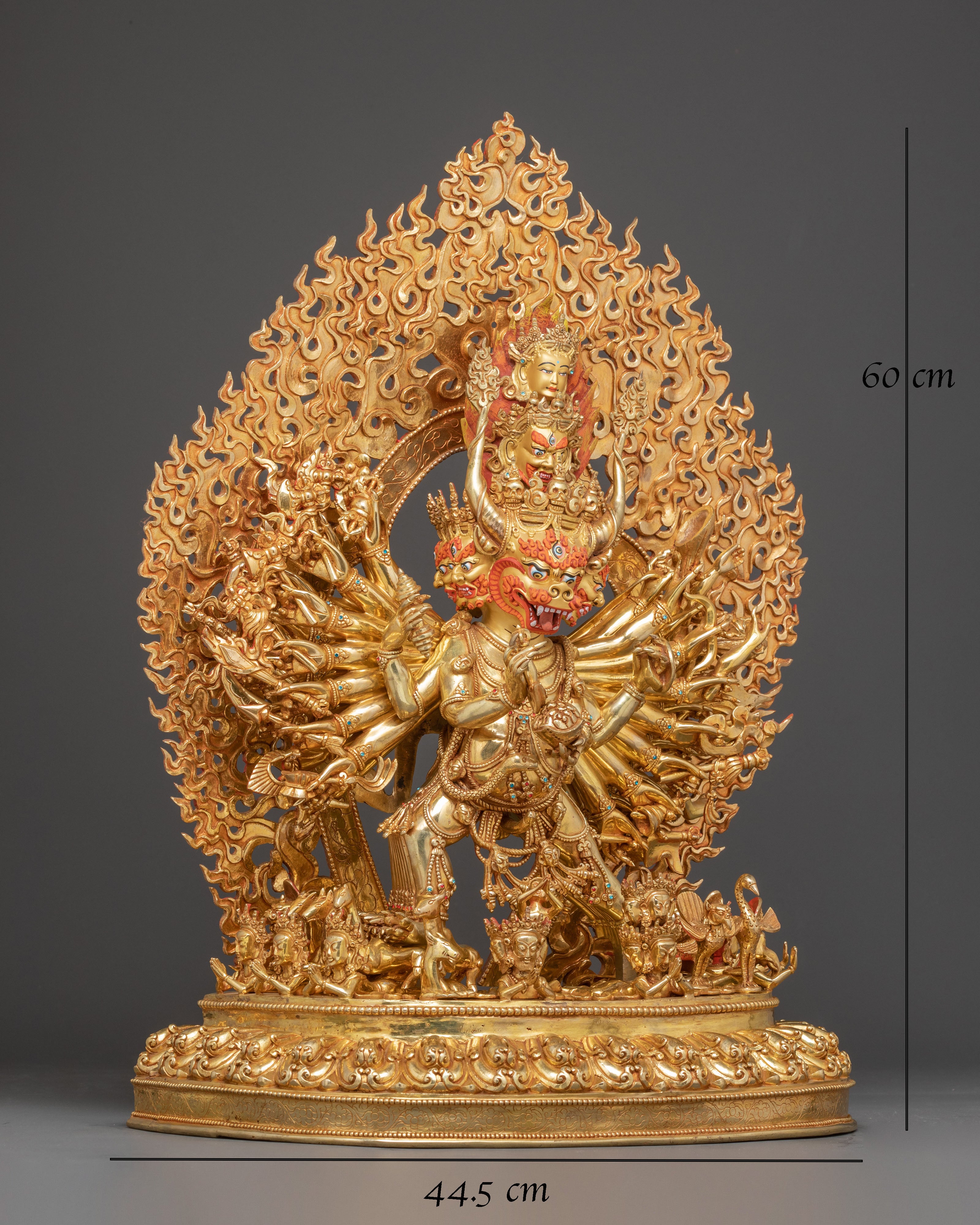 Statue of Yamantaka: Buffalo Headed Deity