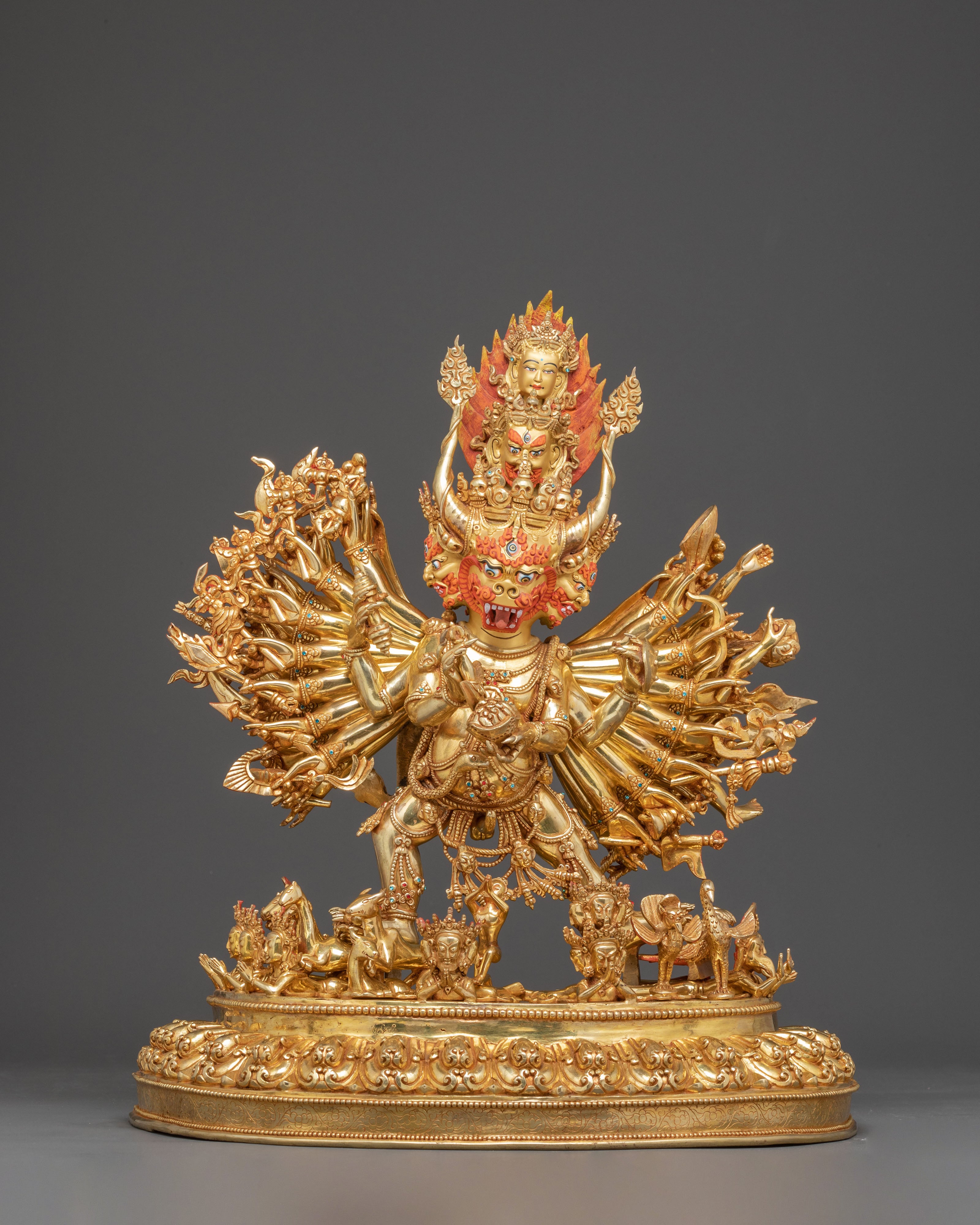 Statue of Yamantaka: Buffalo Headed Deity
