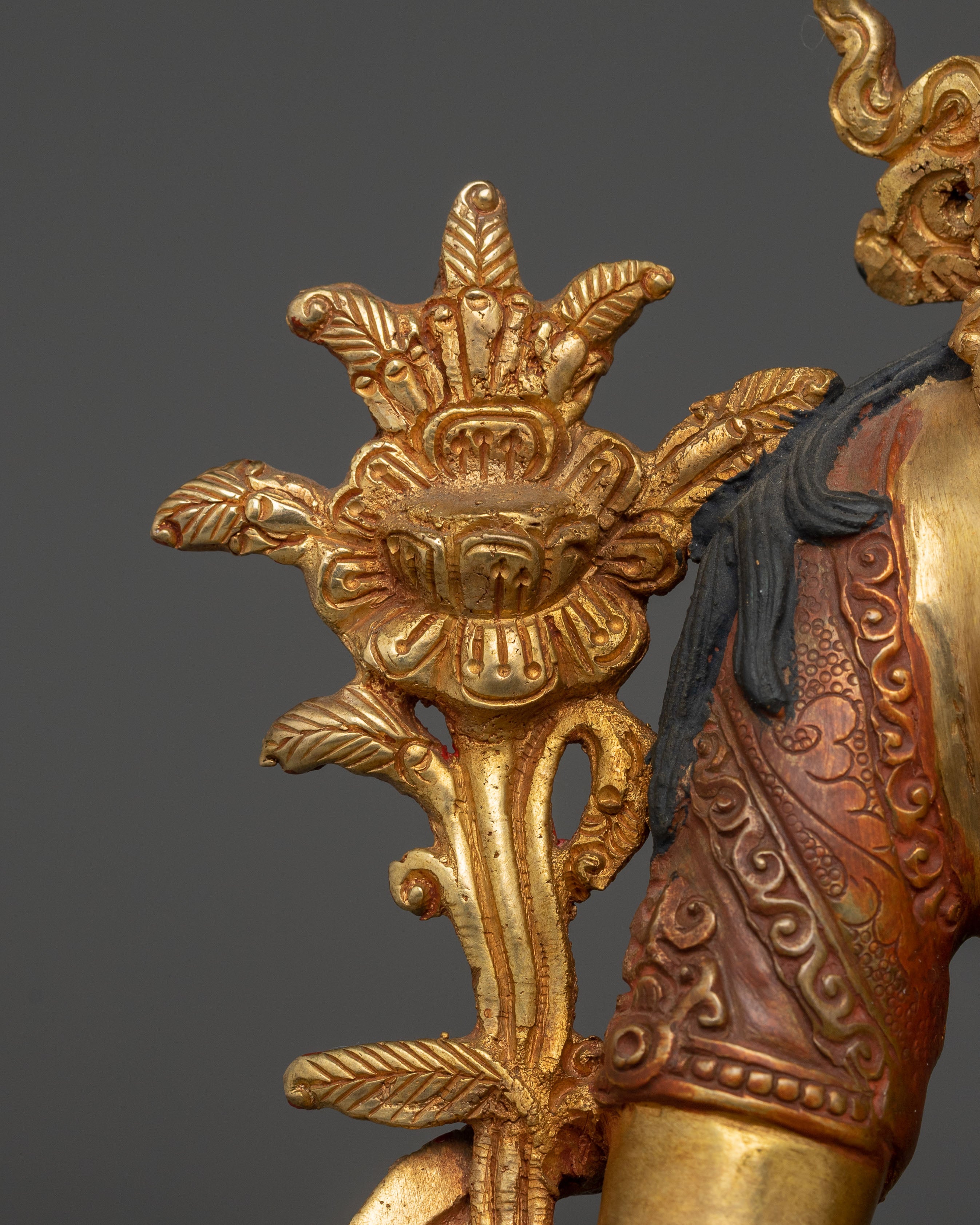 Himalayan Golden White Tara Statue: Divine Feminine Goddess