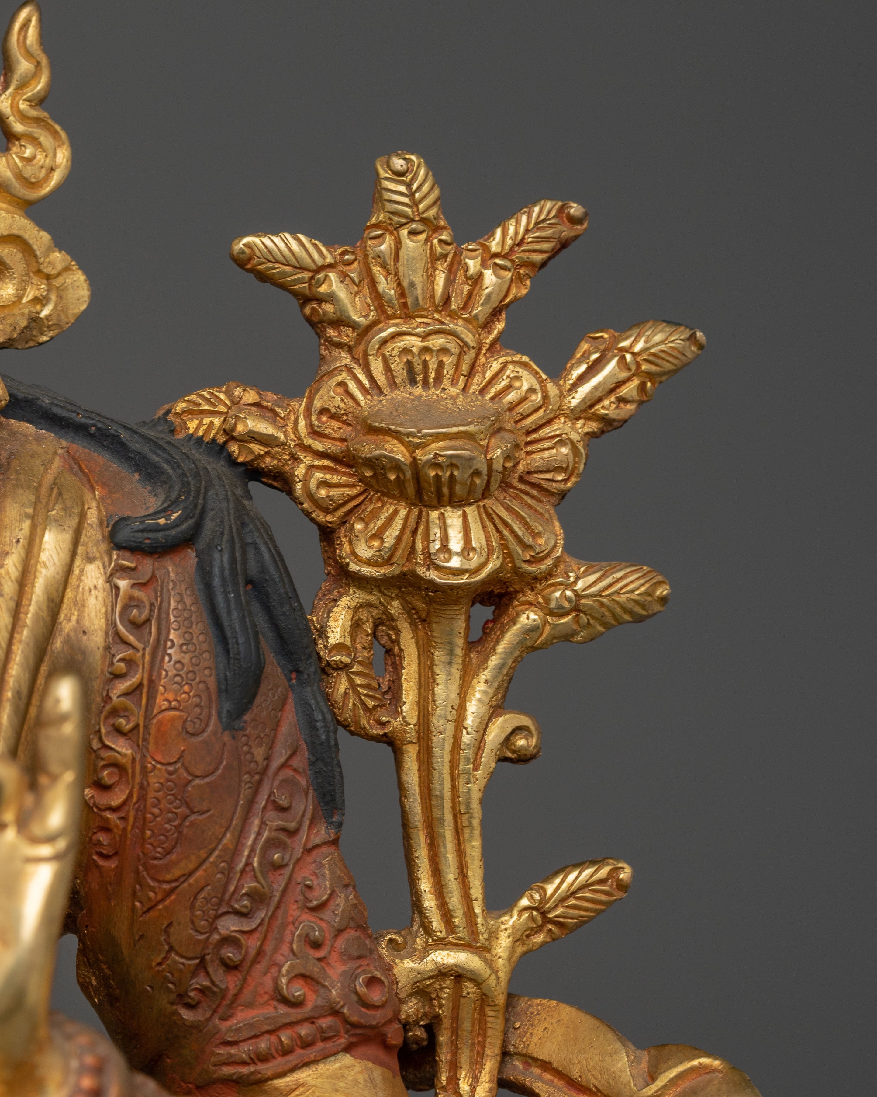 Himalayan Golden White Tara Statue: Divine Feminine Goddess