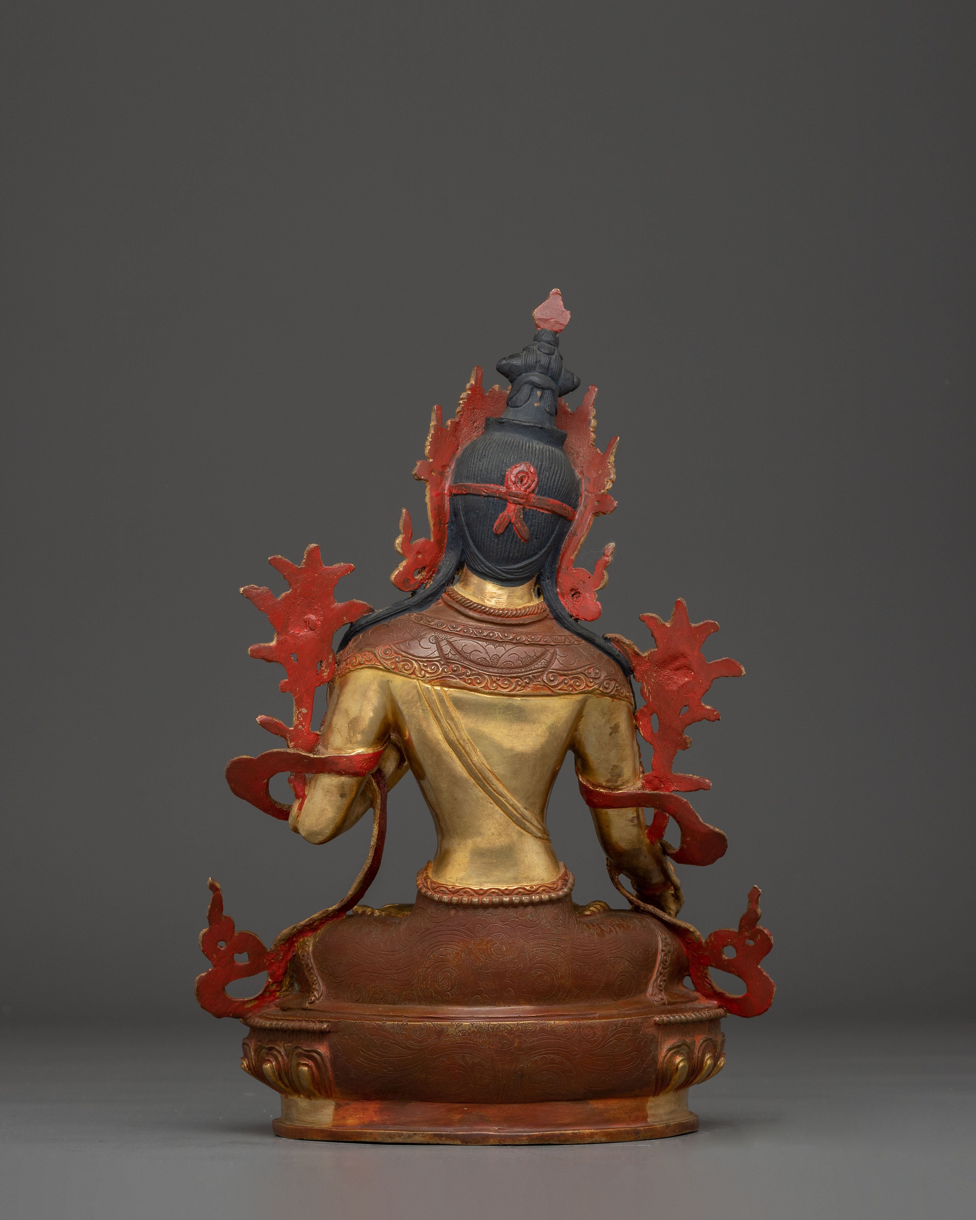 Himalayan Golden White Tara Statue: Divine Feminine Goddess