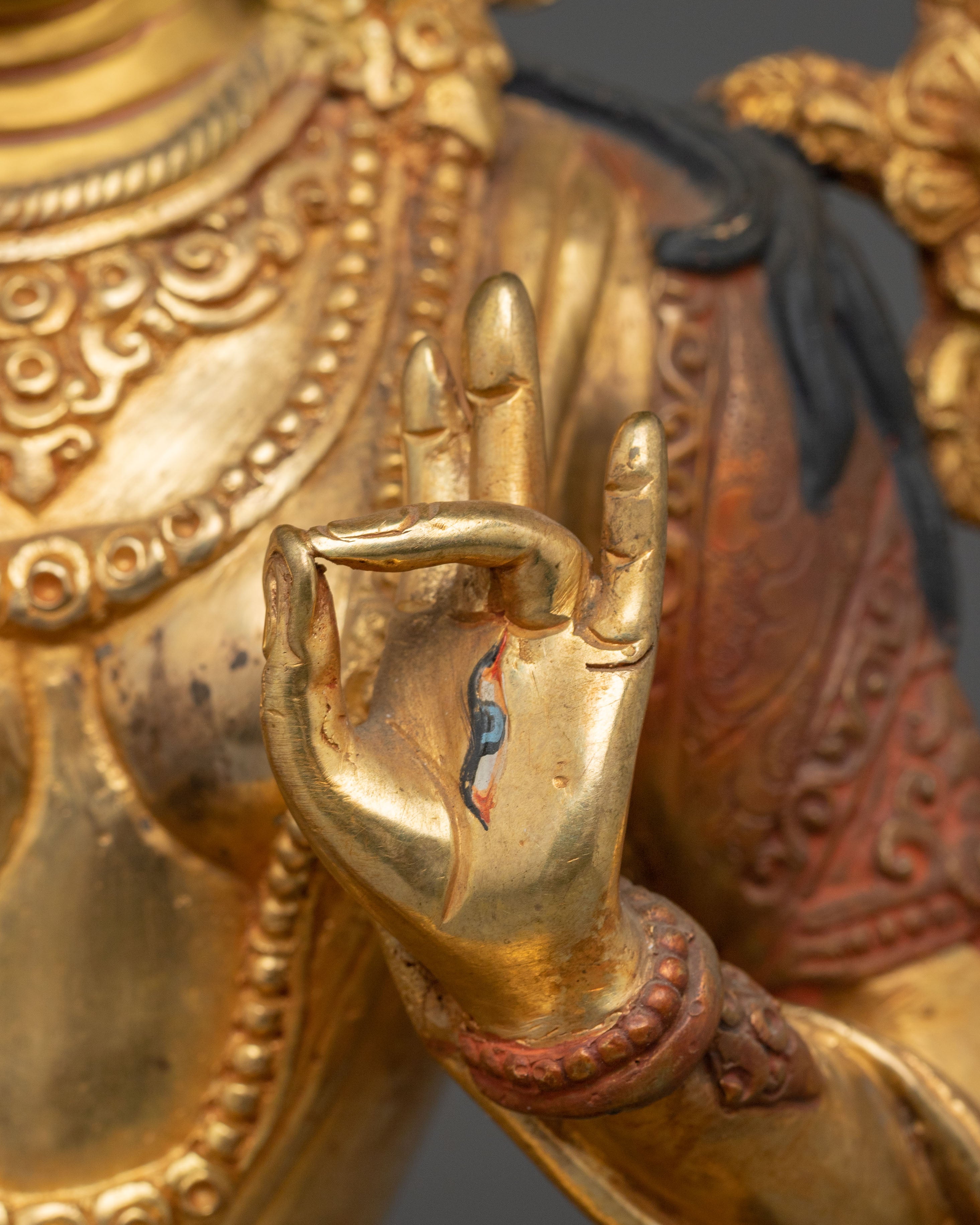 Himalayan Golden White Tara Statue: Divine Feminine Goddess