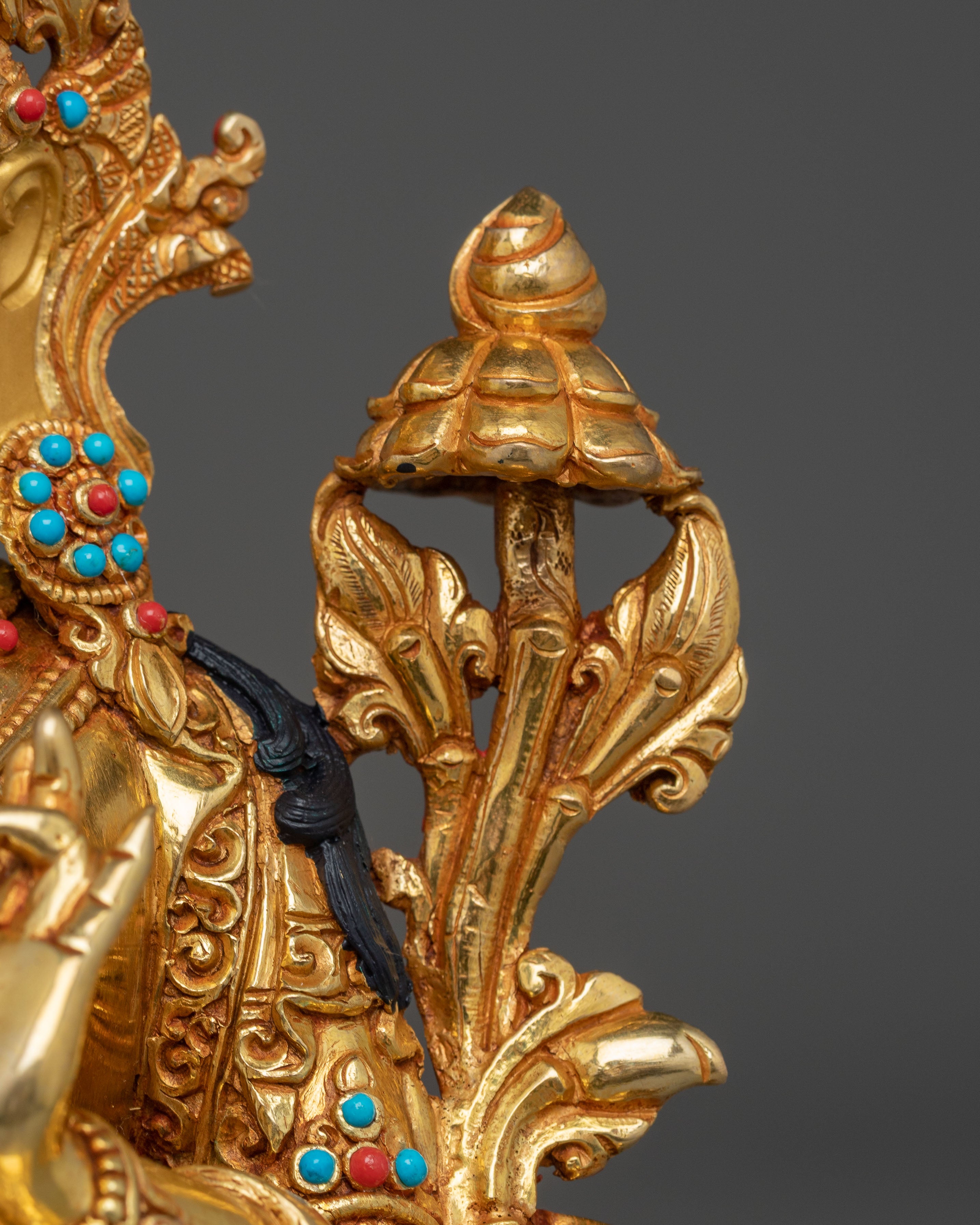 Green Tara Sculpture, Divine Icon - Nepali Crafted Himalayan Statue