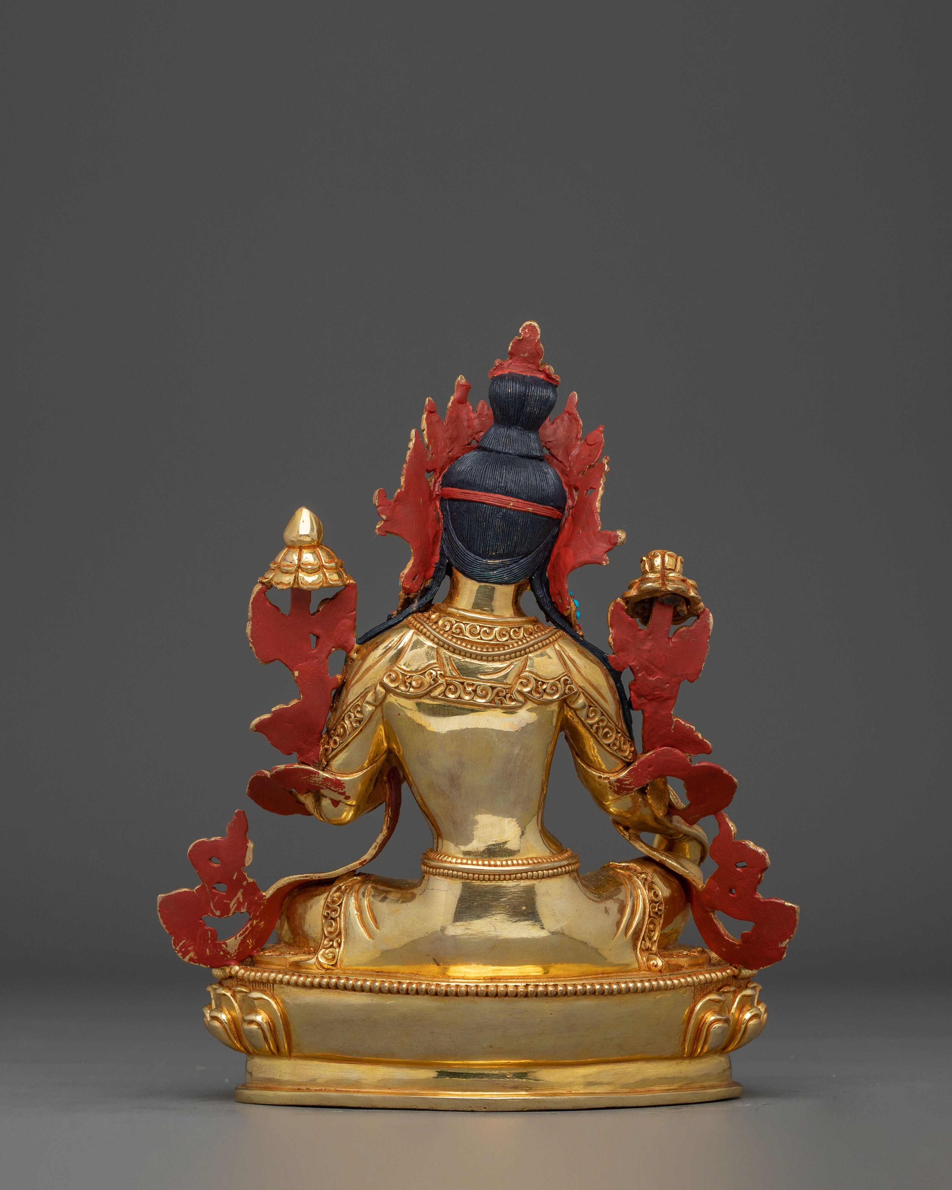 Green Tara Sculpture, Divine Icon - Nepali Crafted Himalayan Statue