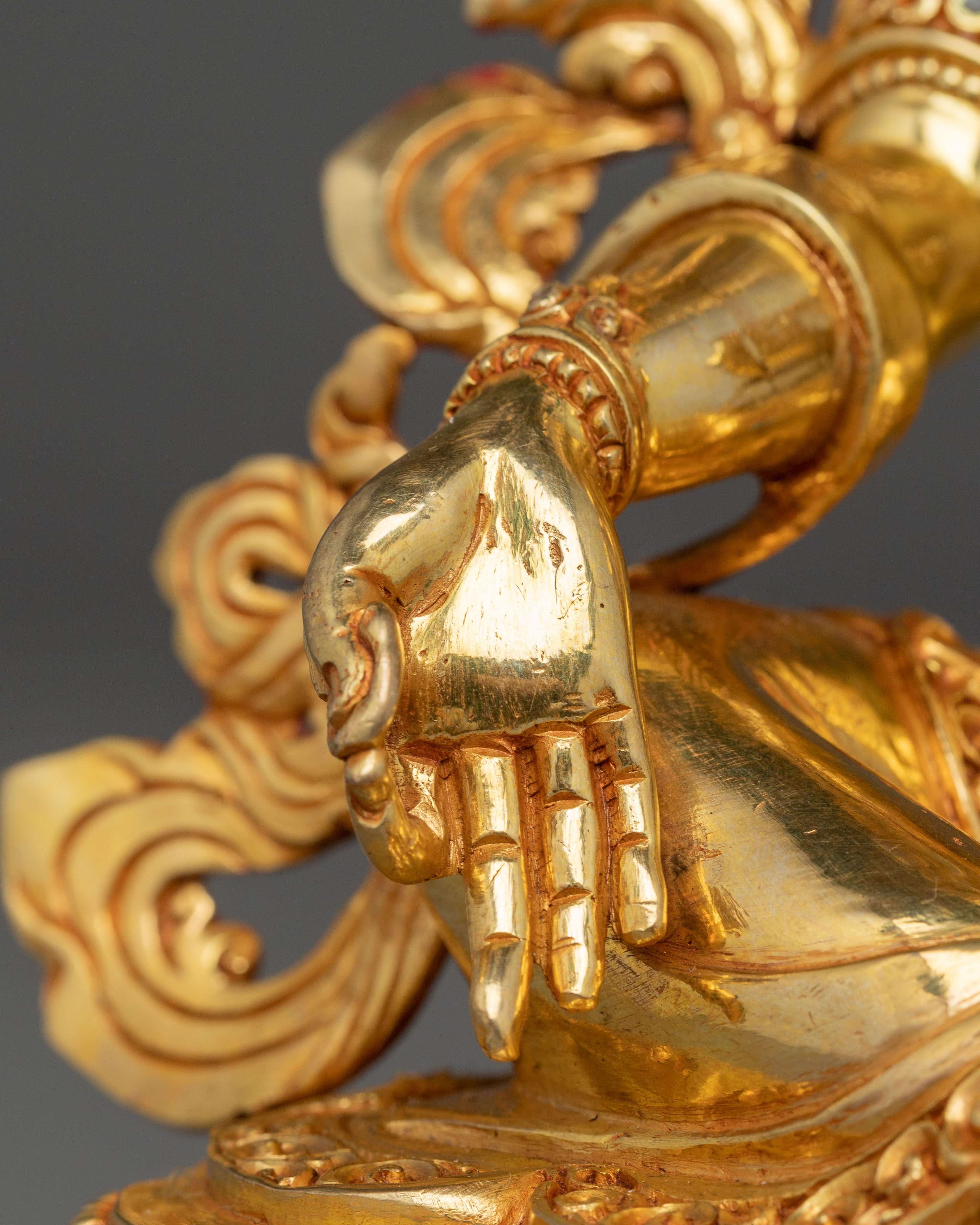 Green Tara Sculpture, Divine Icon - Nepali Crafted Himalayan Statue