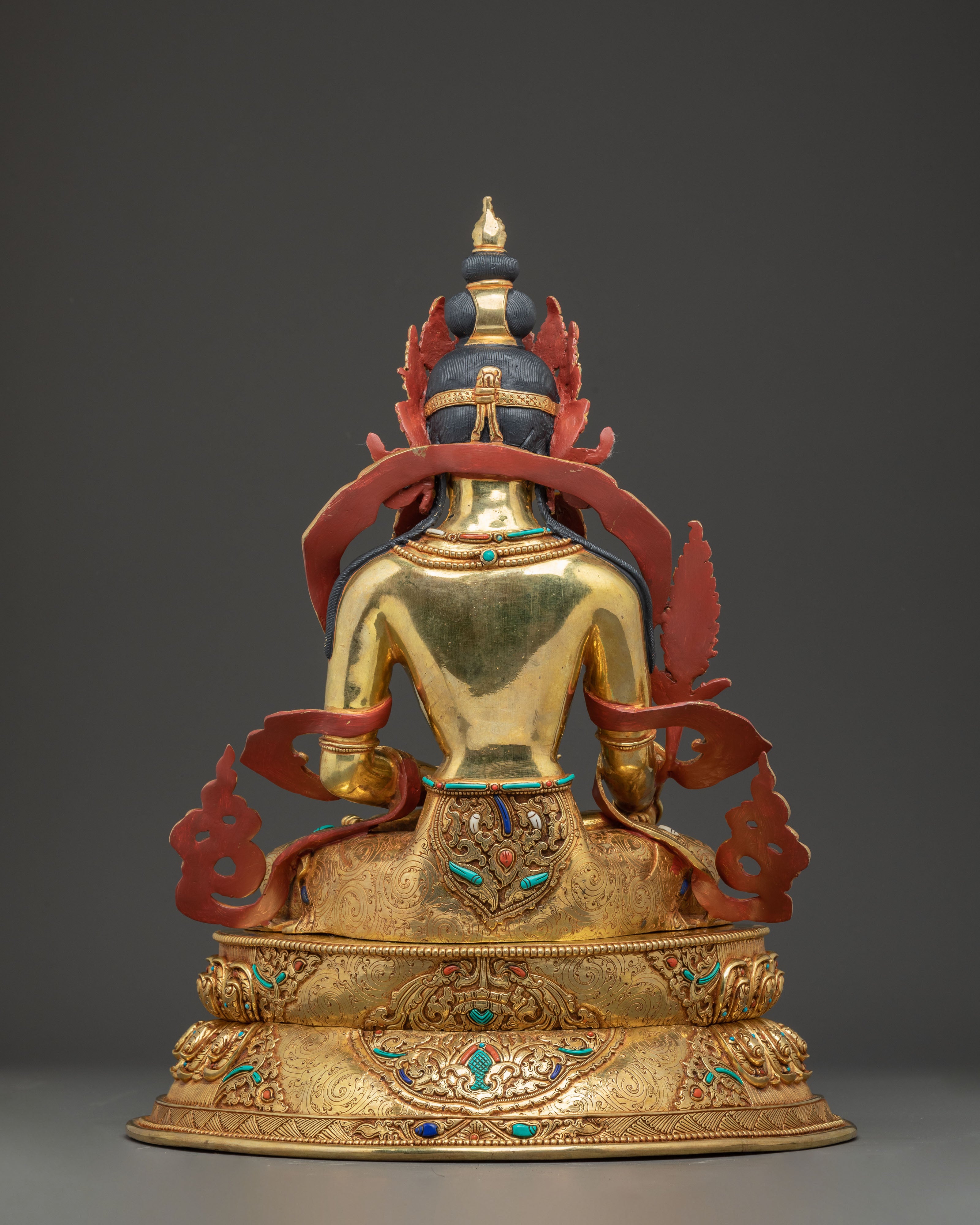 Golden Ksitigarbha Artwork: Divine Bodhisattva Being