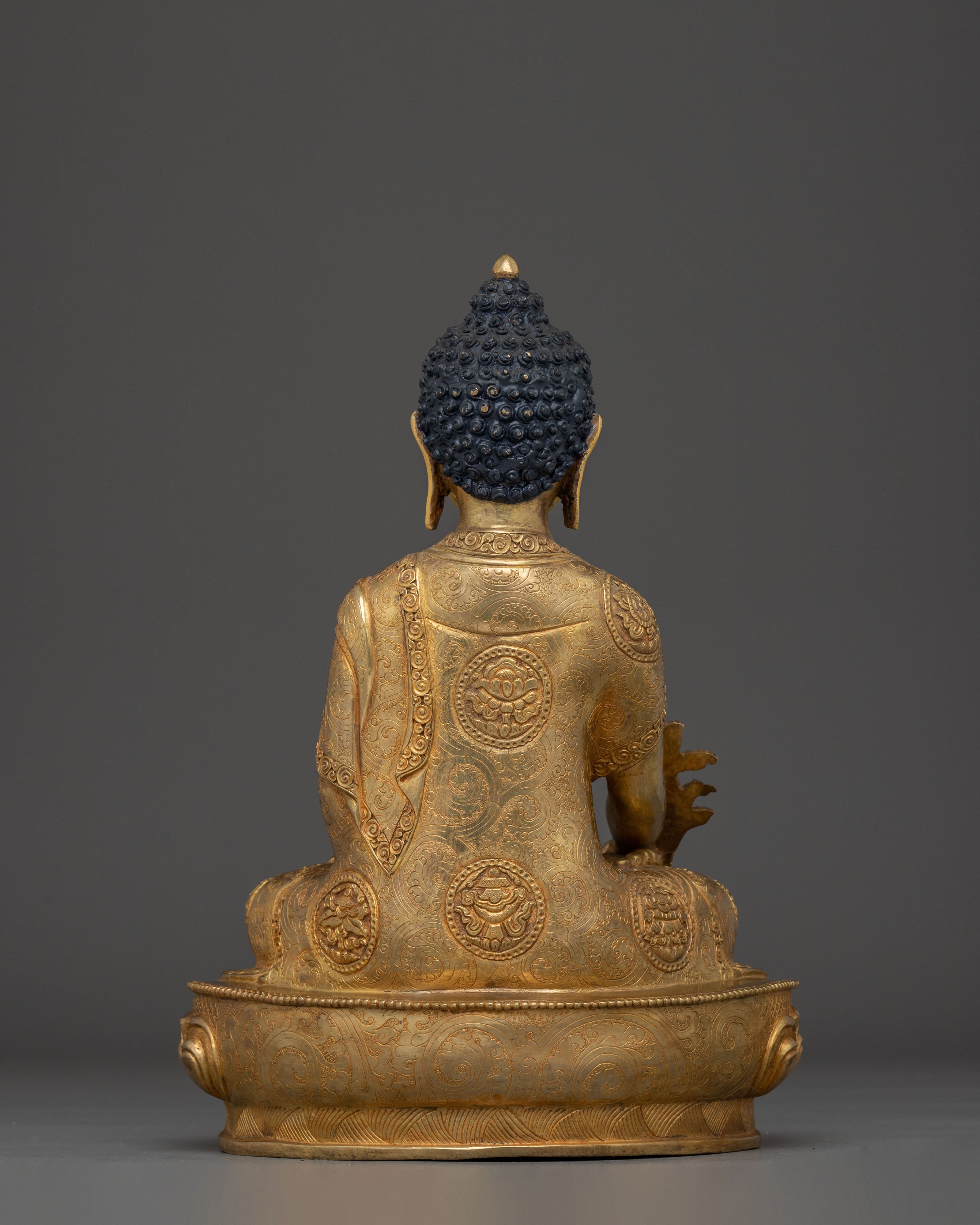 Handmade Golden Statue of Medicine Buddha